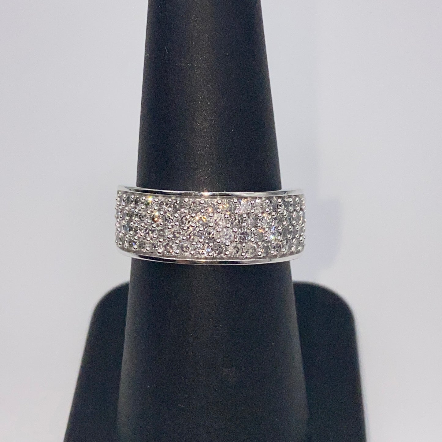 10K Diamond Iced Band Ring