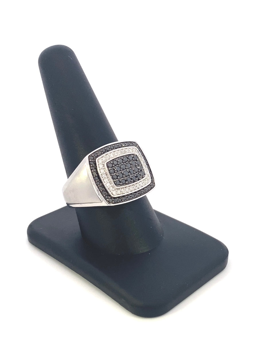 10k Black Diamond Layer Ring