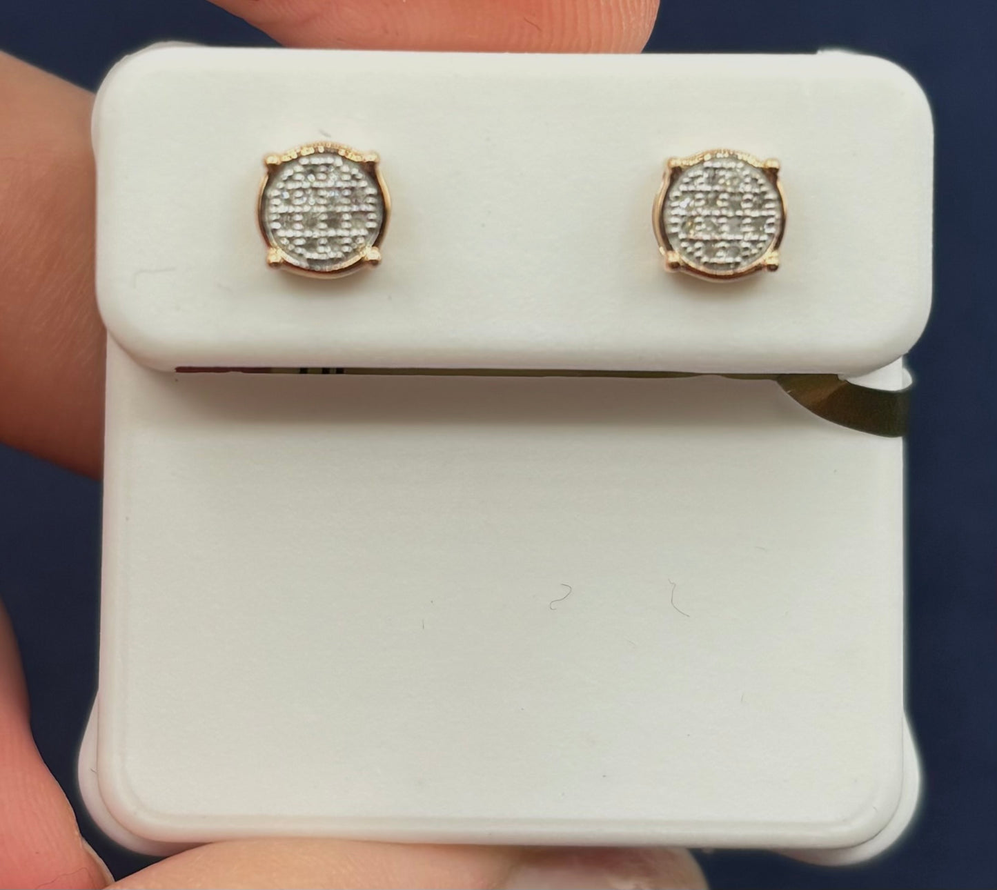 10K Circle S Cookie Earrings