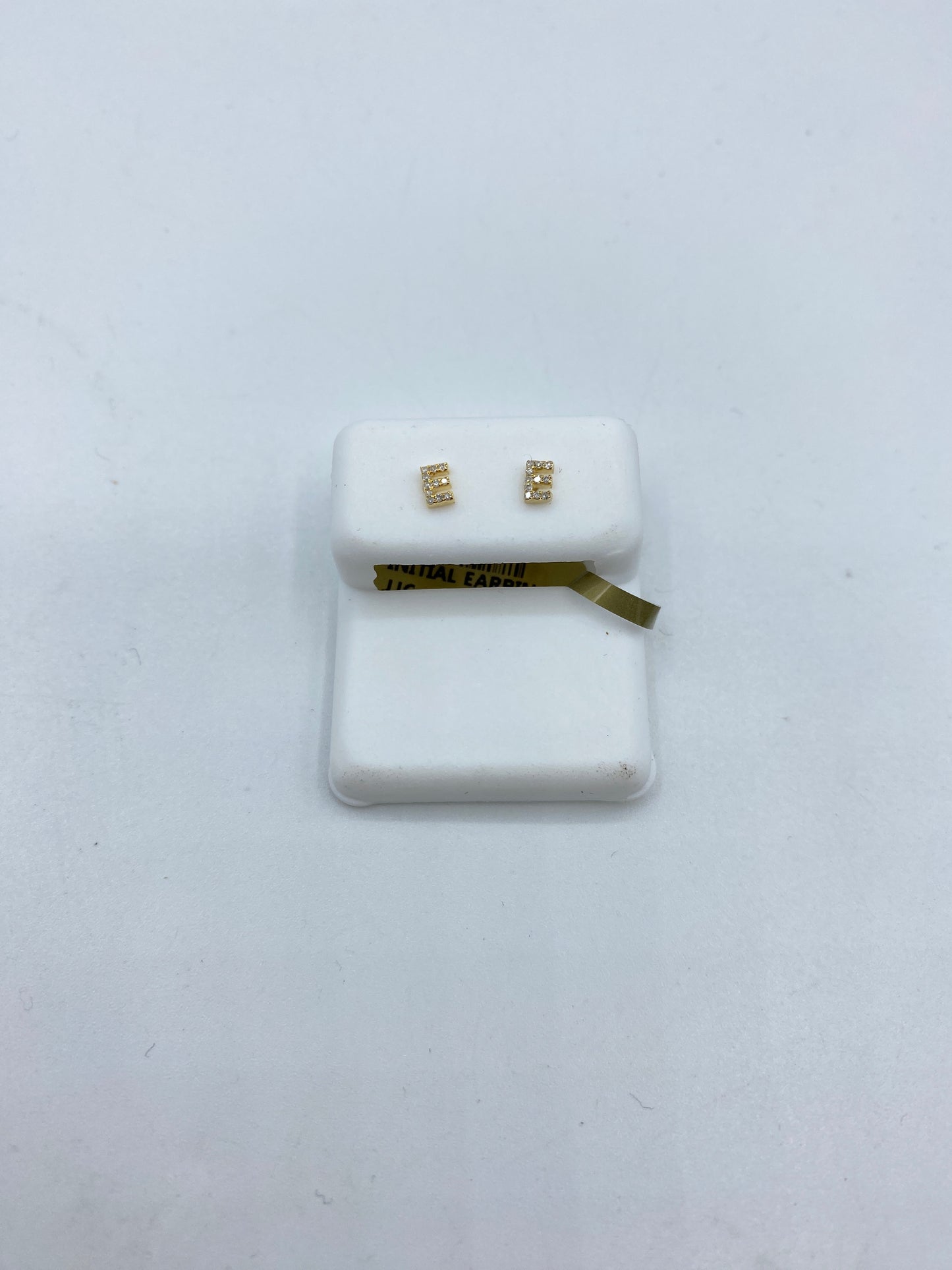 10K Initial Diamond Earrings A-Z