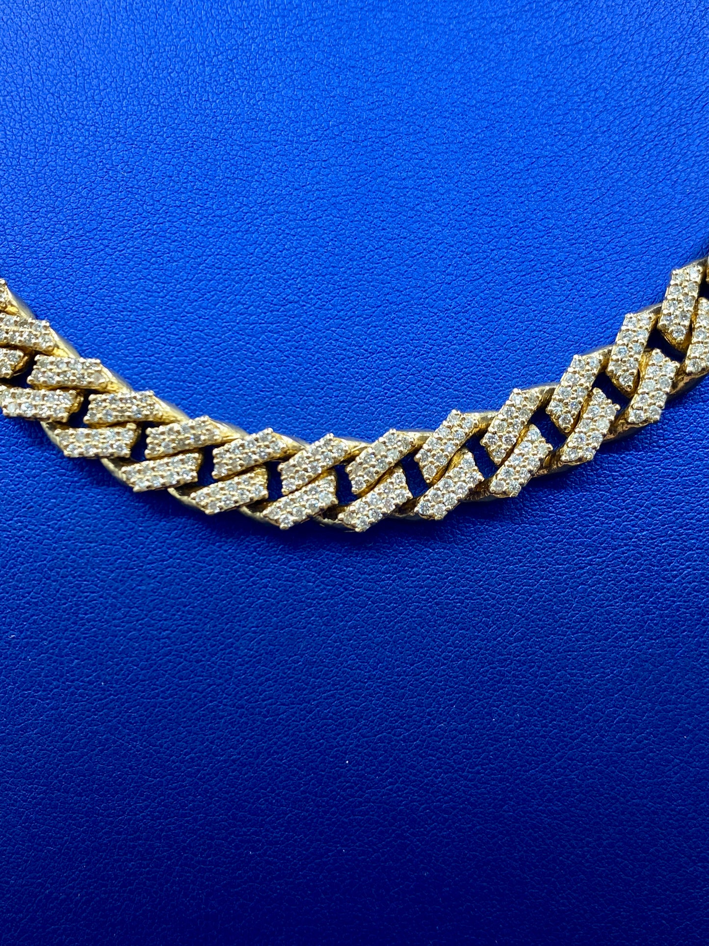 14k Jumbo Diamond Cuban Chain 10mm