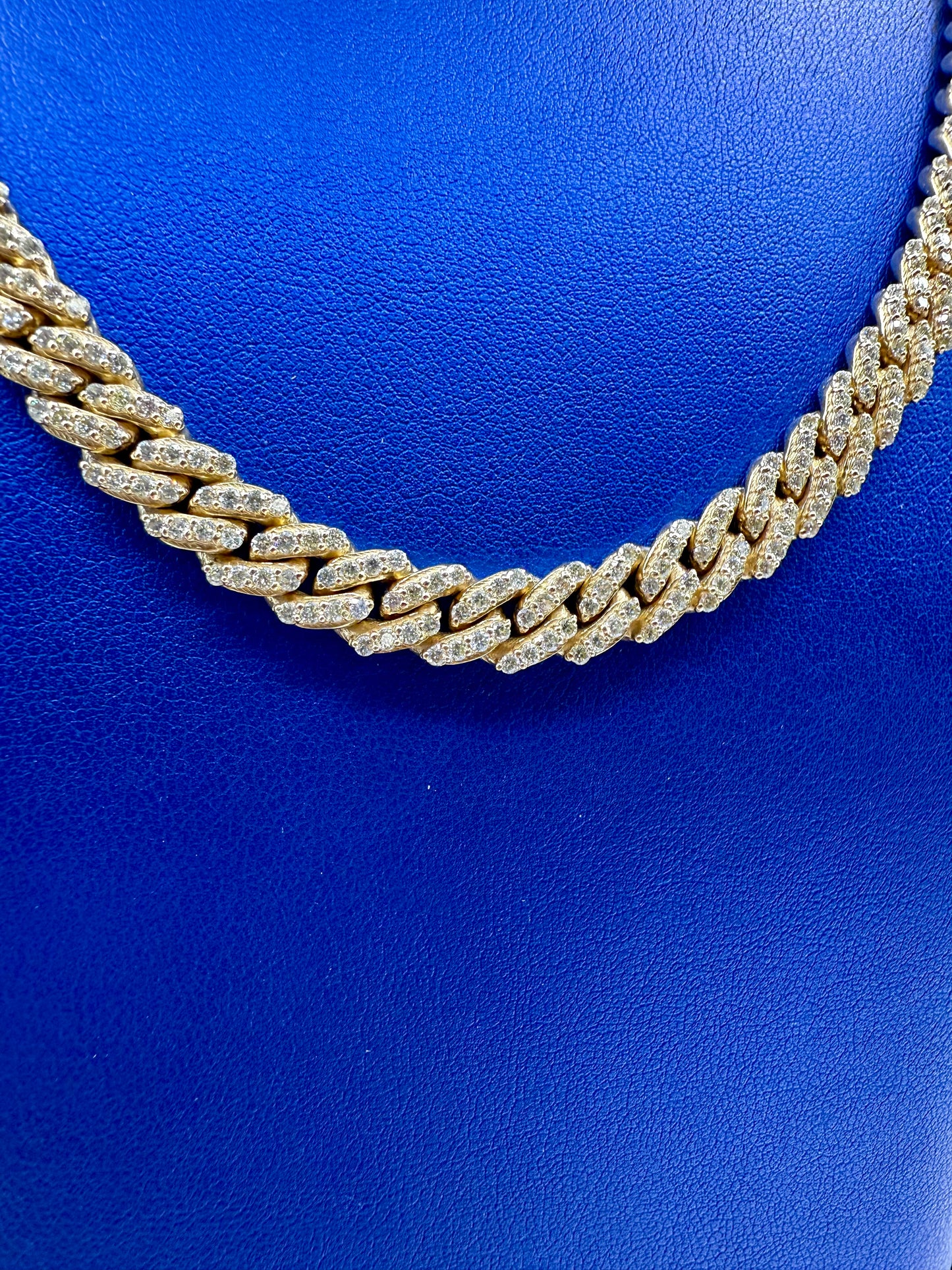 14K 7.8M DIAMOND CUBAN LINK CHAIN