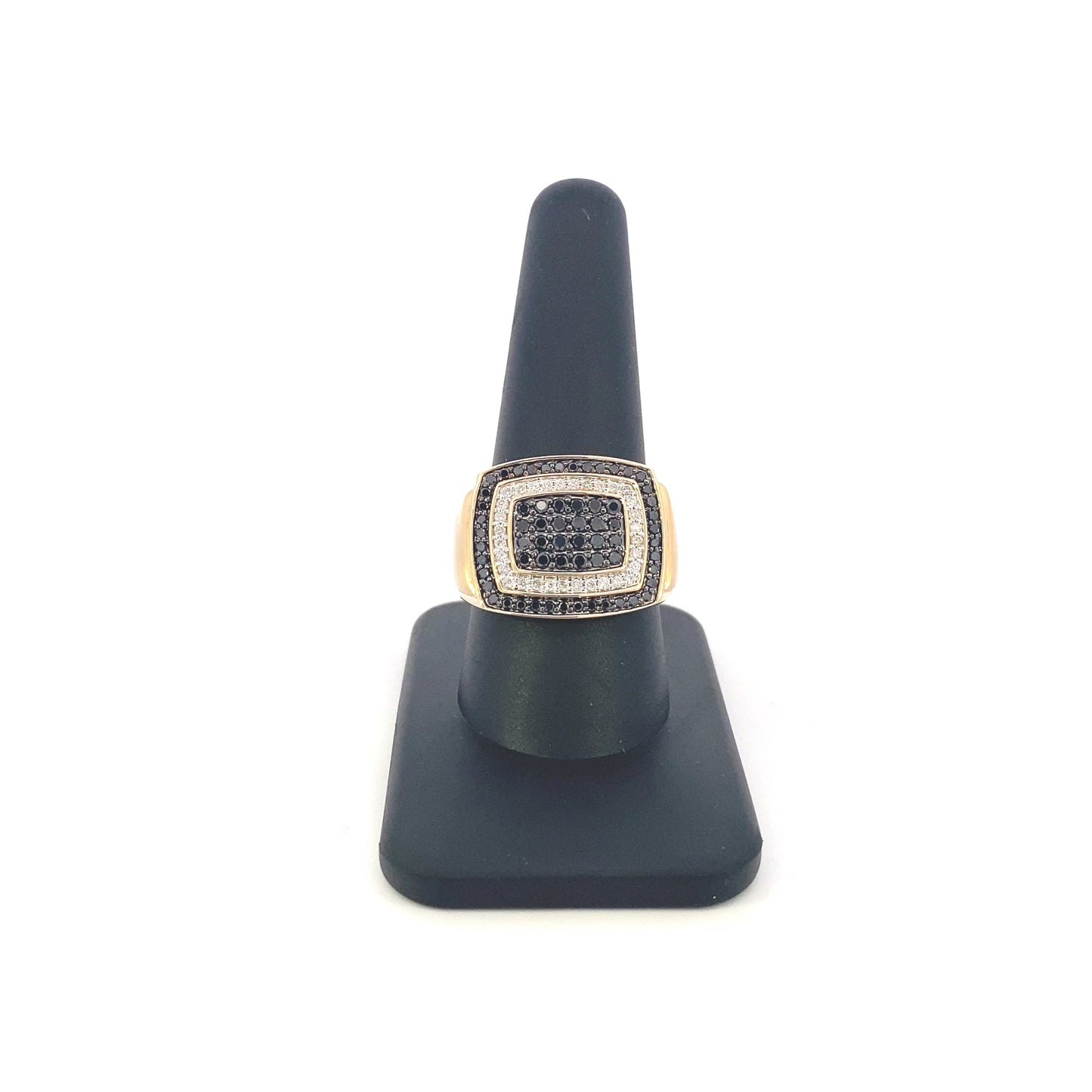 10k Black Diamond Layer Ring