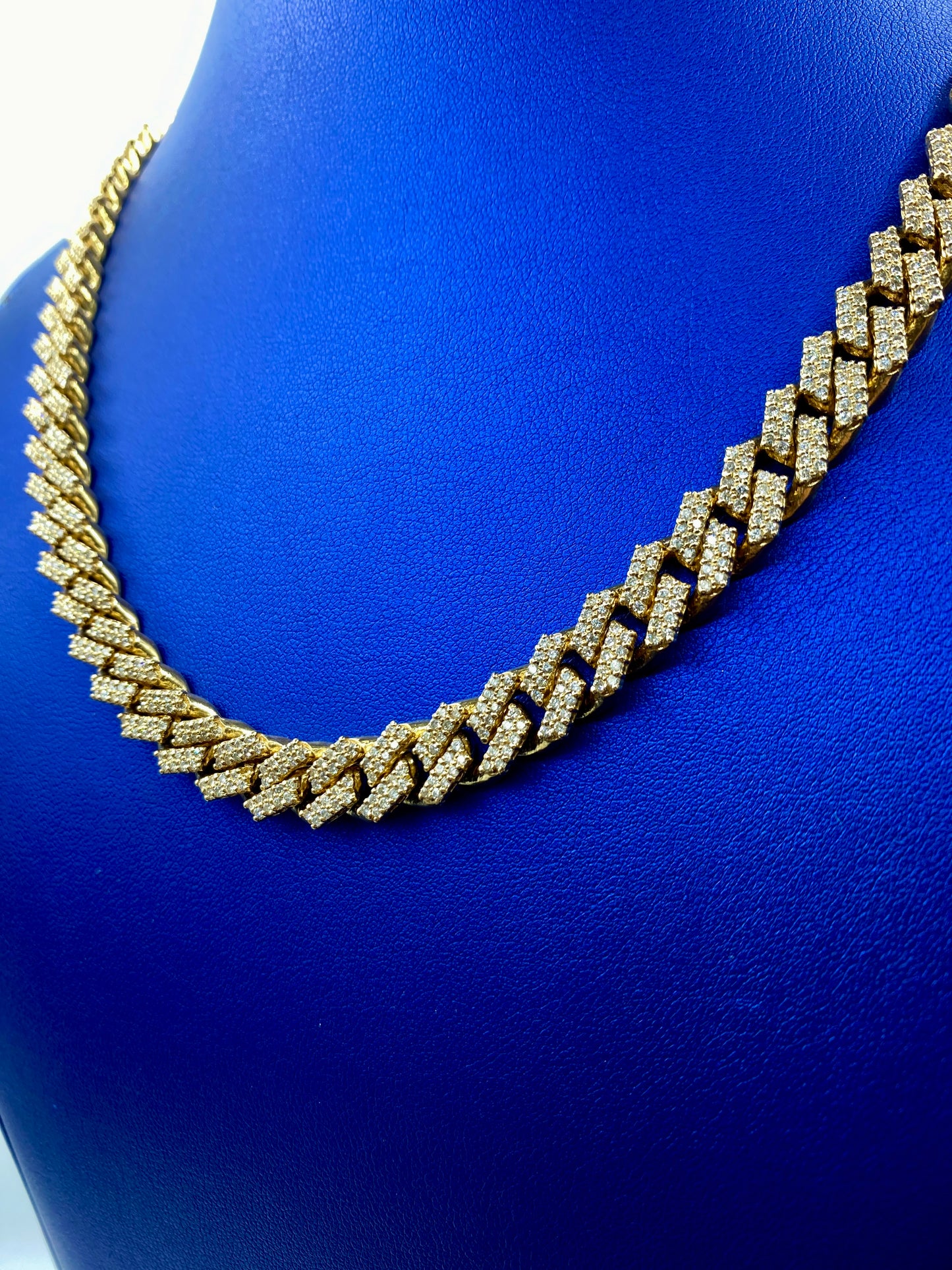 14k Jumbo Diamond Cuban Chain 10mm