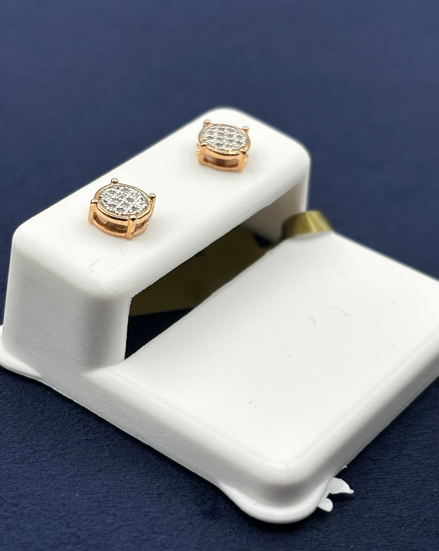10K Circle S Cookie Earrings