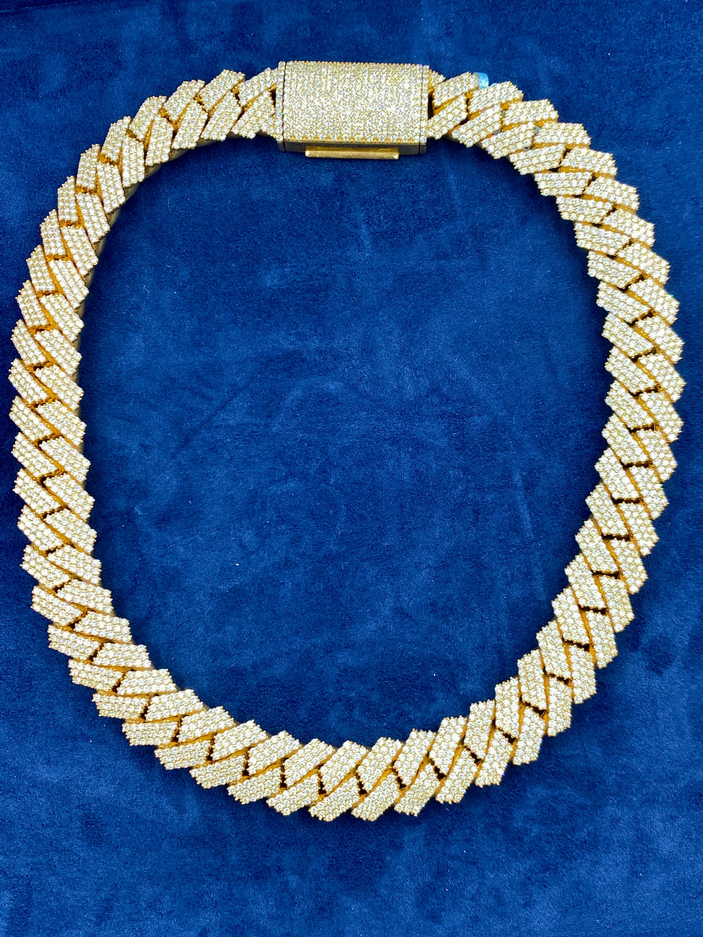 14k Jumbo Diamond Cuban Chain 19mm