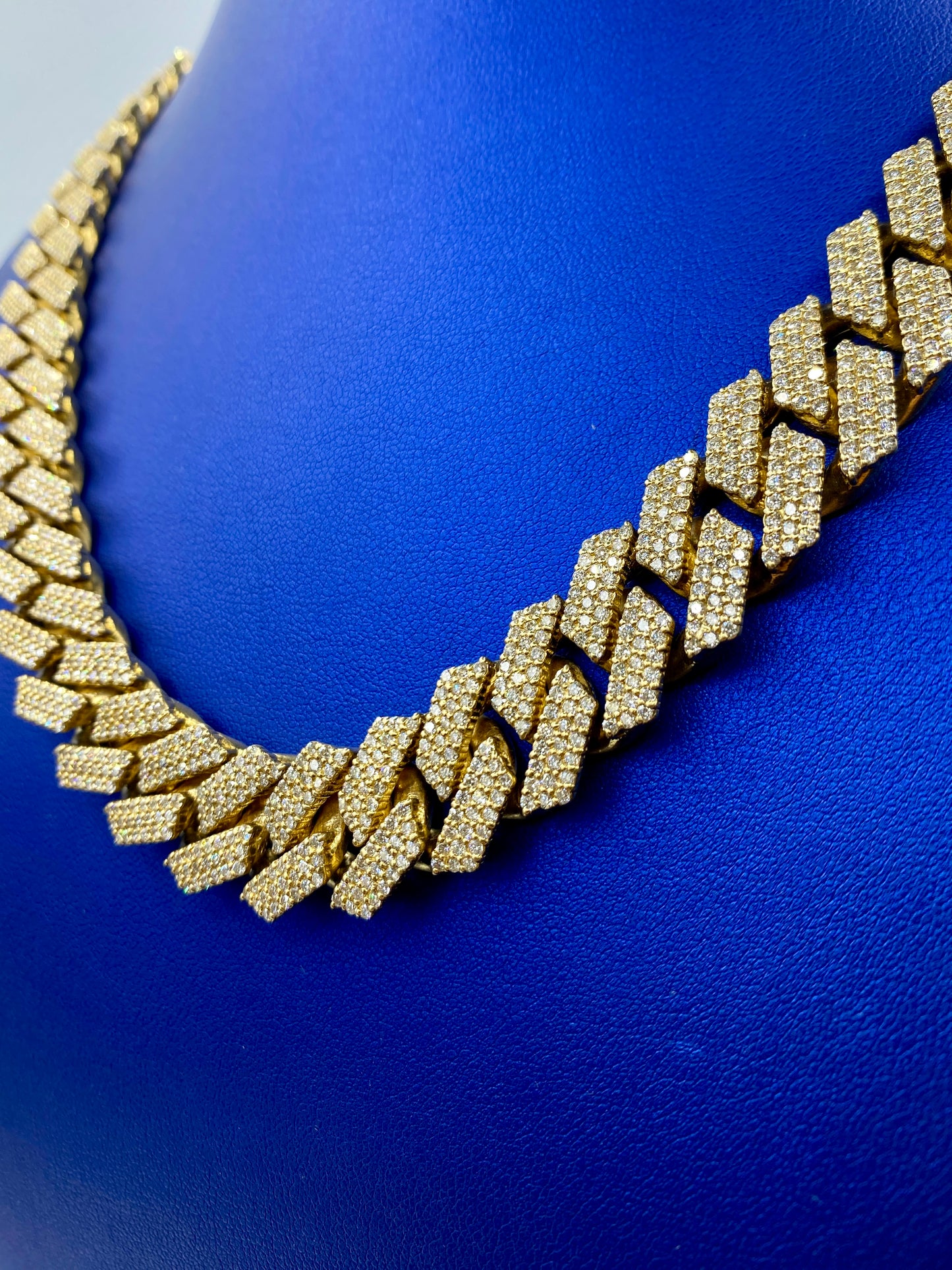 14k Jumbo Diamond Cuban Chain 16.5mm