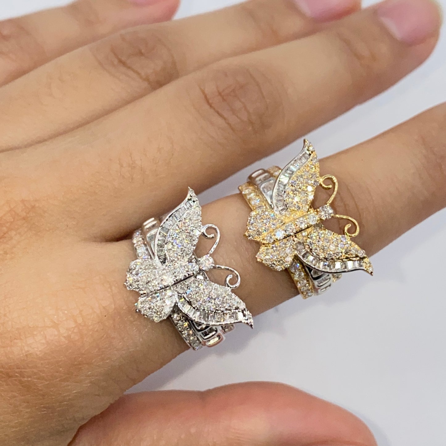 14K Regal Butterfly Diamond Pendant