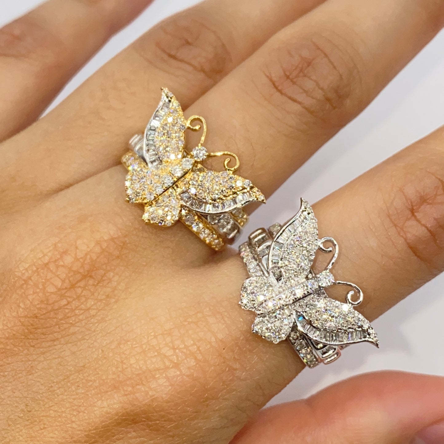 14K Regal Butterfly Diamond Pendant