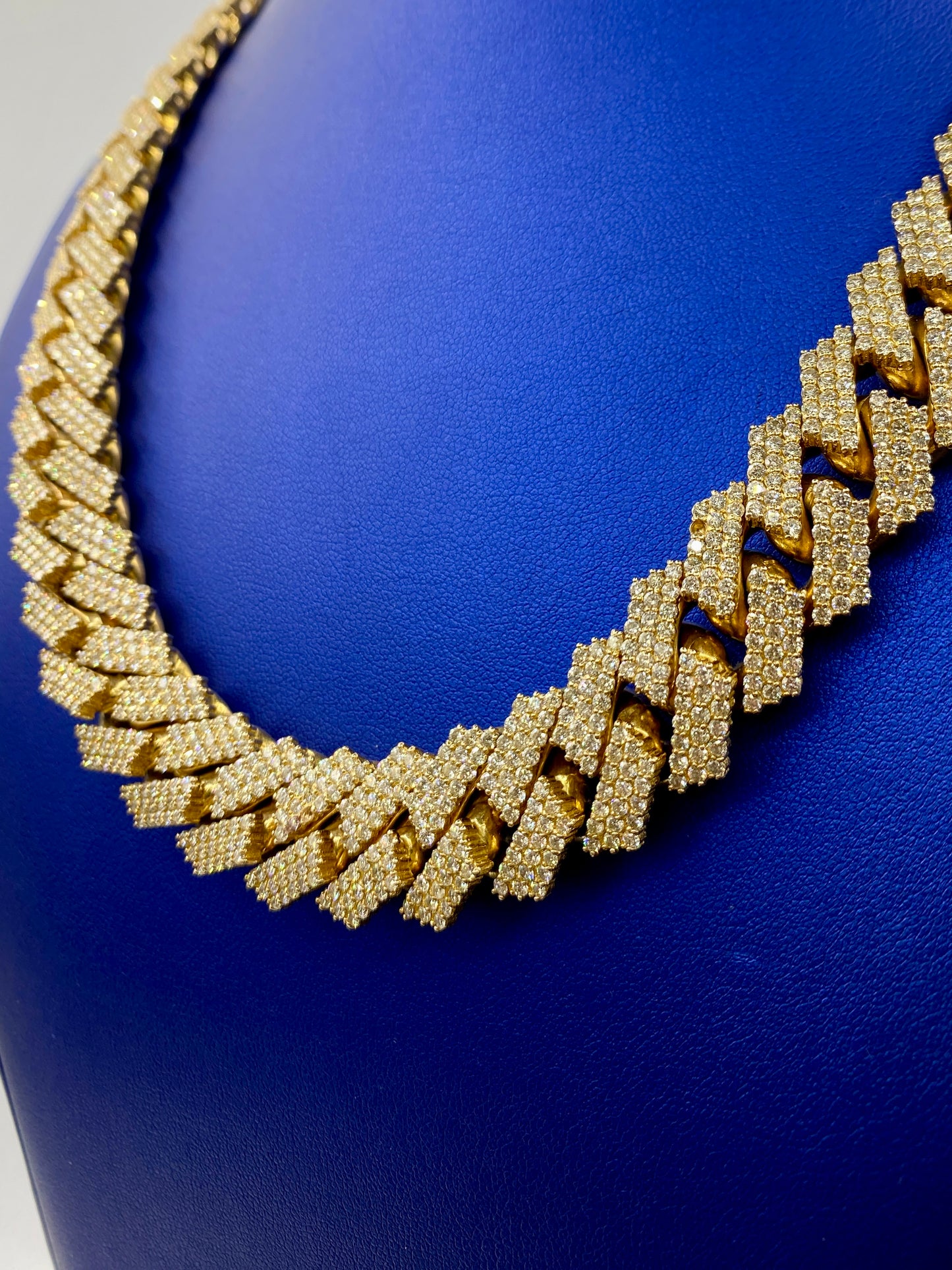 14k Jumbo Diamond Cuban Chain 17.4mm
