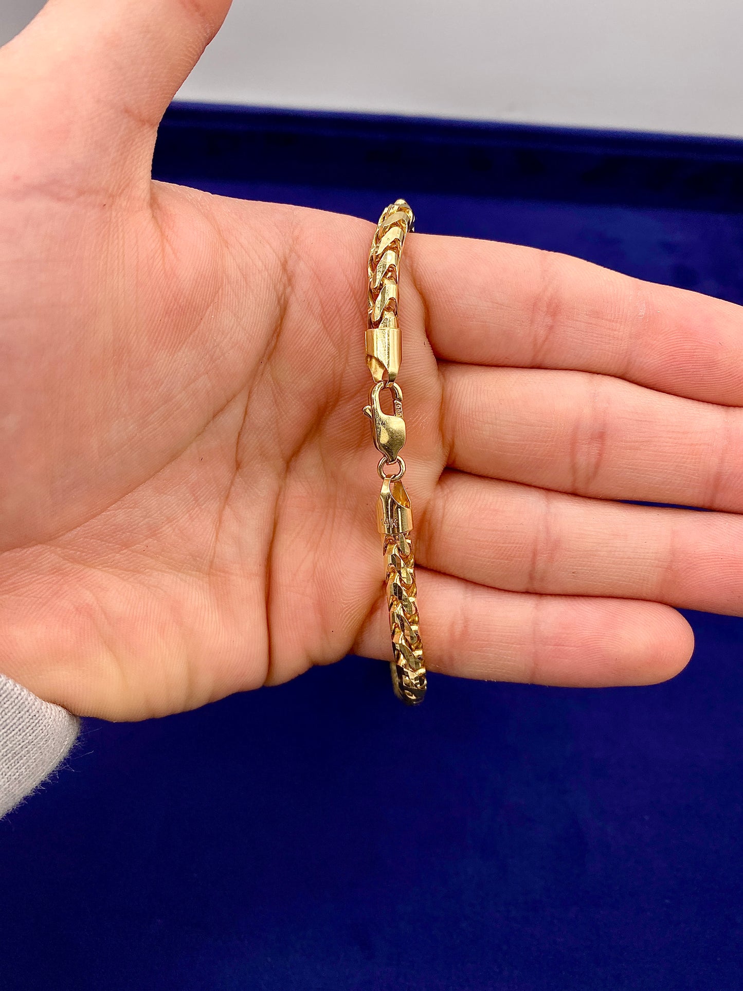 14k 5mm Gold Franco Chain 22”