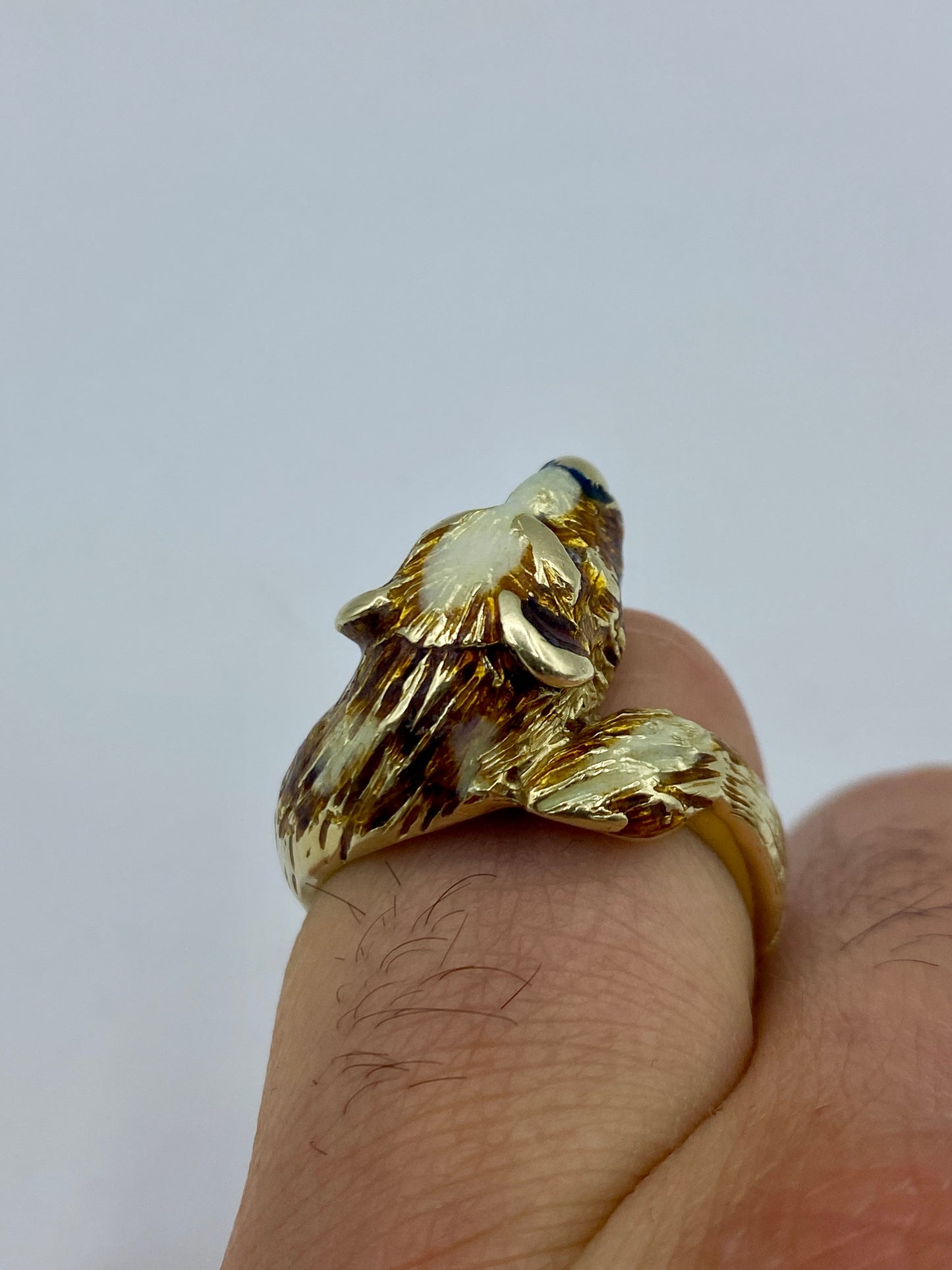 10k Bear Ring Band
