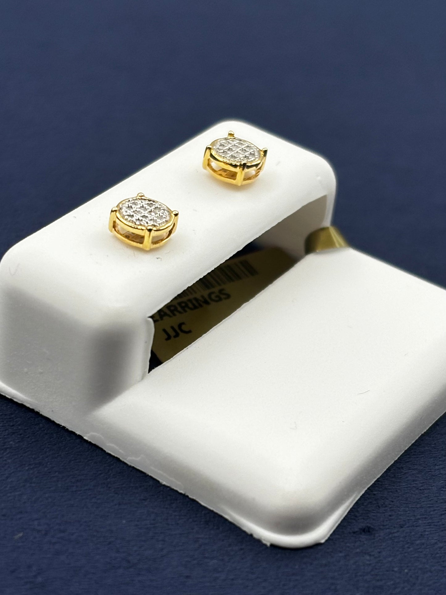 10K Circle S Cookie Earrings