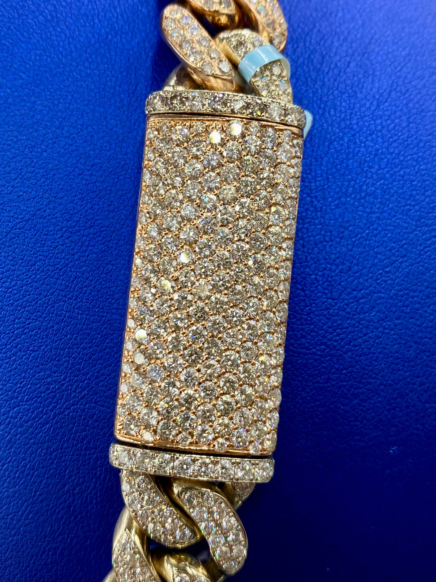 14k Two-Tone Jumbo Diamond Cuban Chain 16.5mm