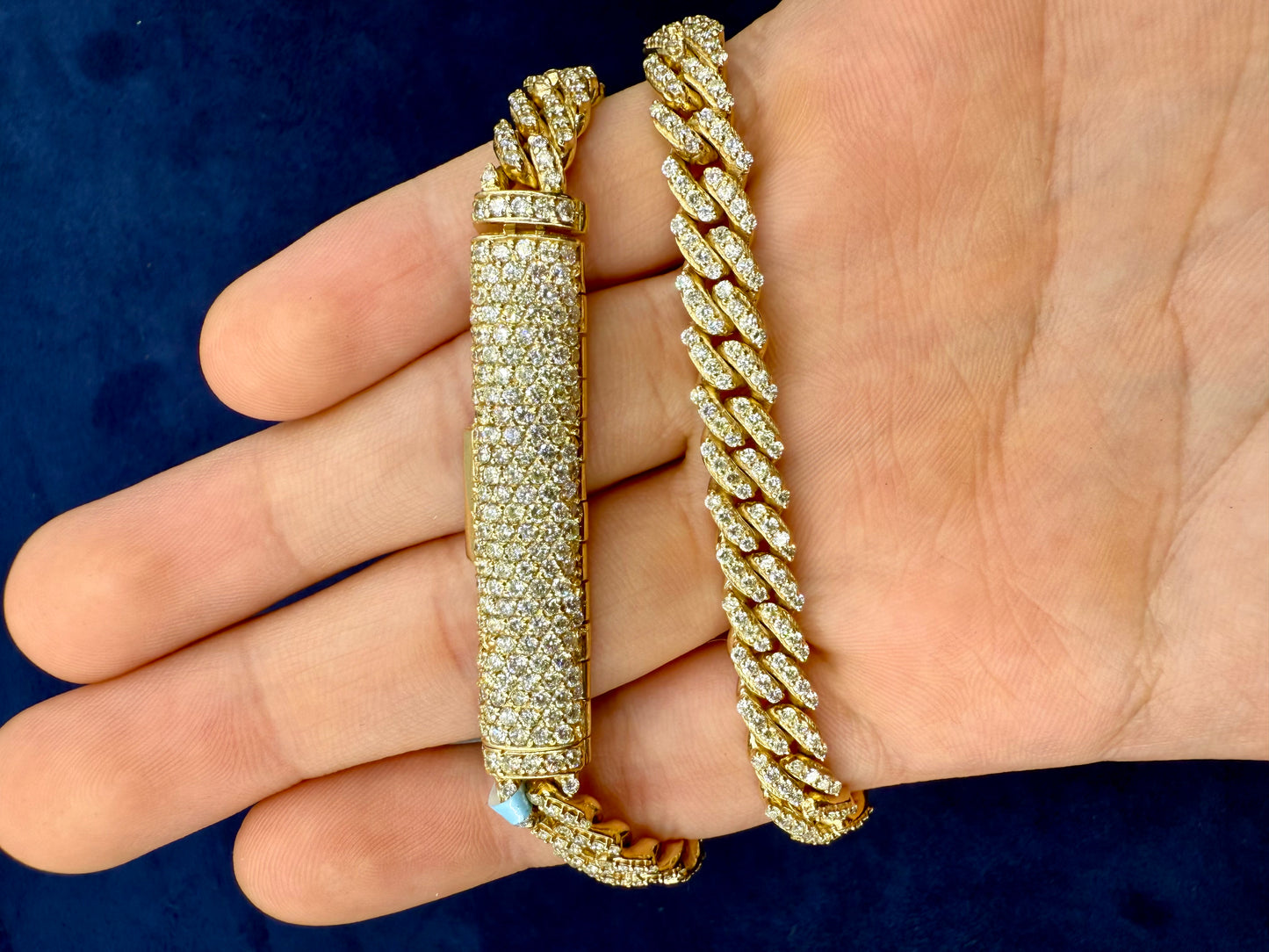 14K 7.8M DIAMOND CUBAN LINK CHAIN