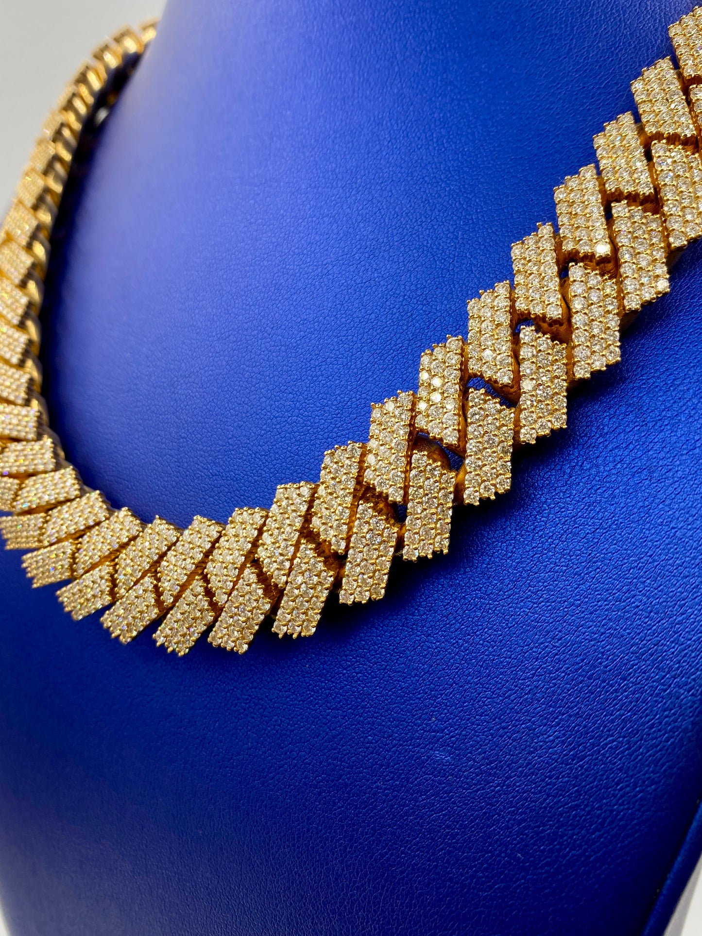 14k Jumbo Diamond Cuban Chain 19mm