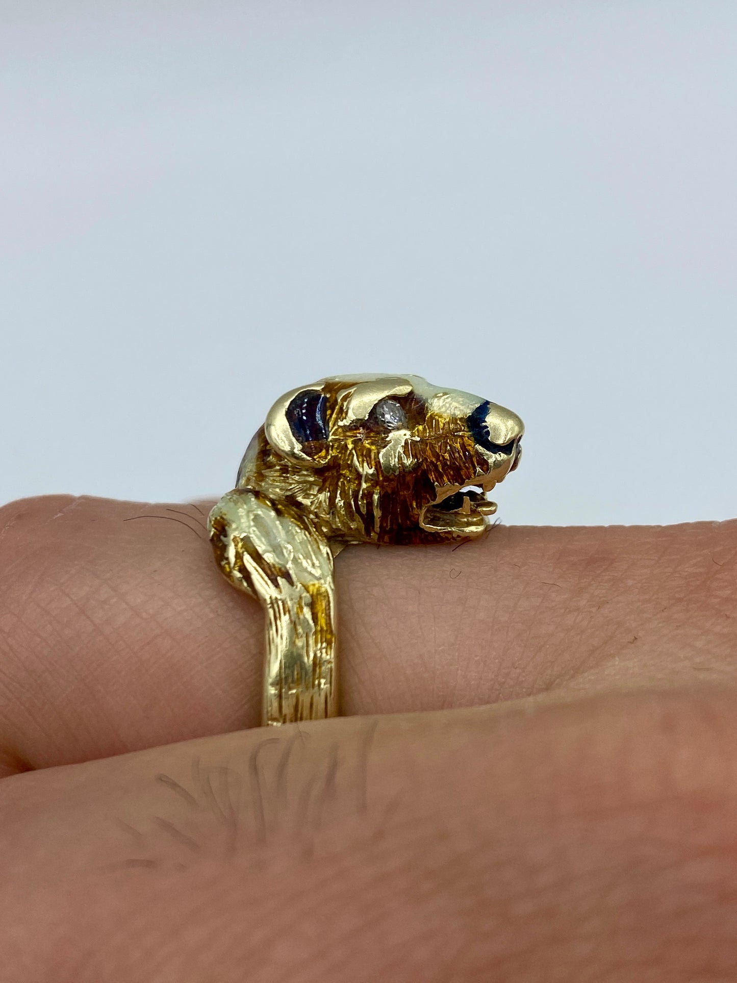 10k Bear Ring Band