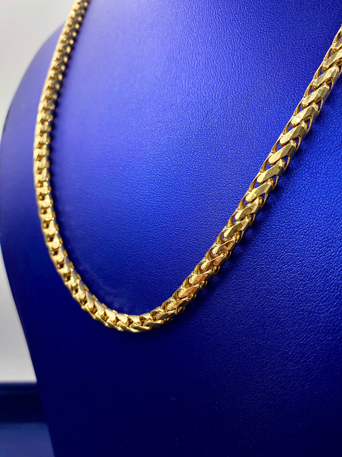 14k 5mm Gold Franco Chain 22”