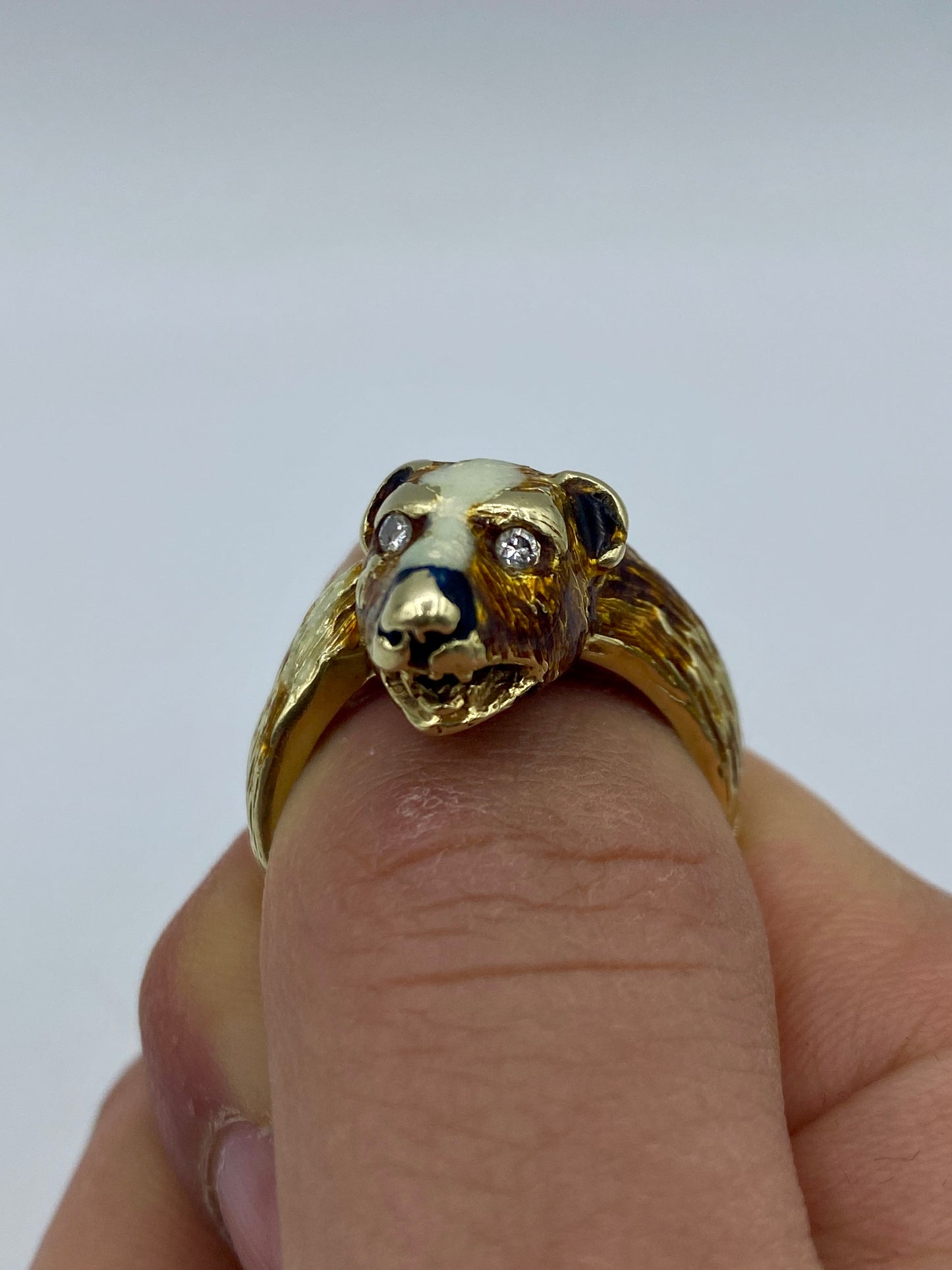 10k Bear Ring Band