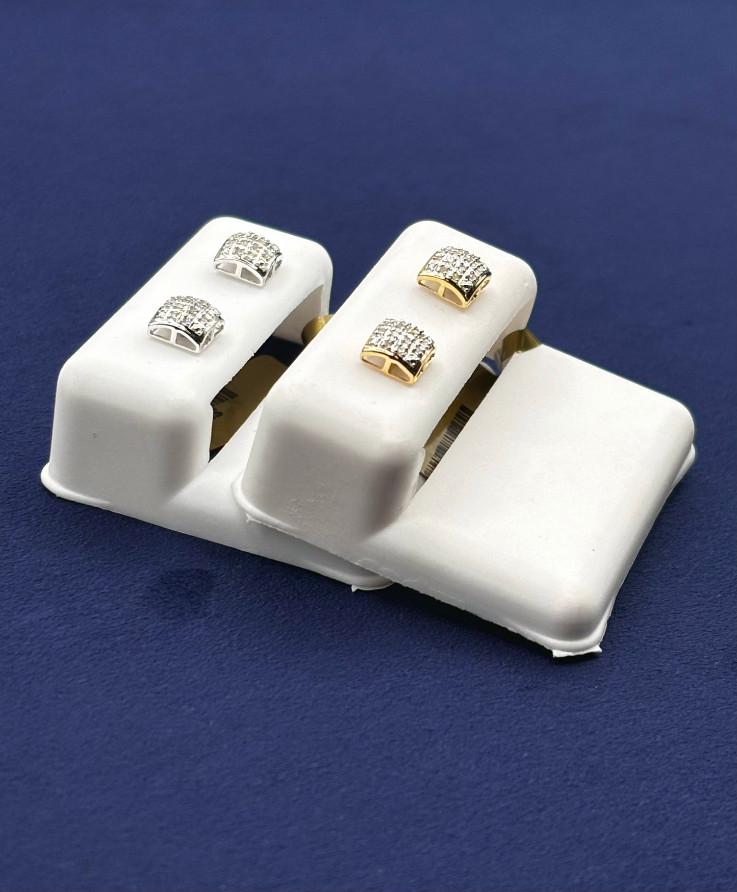 10K Square Coordinate Earrings