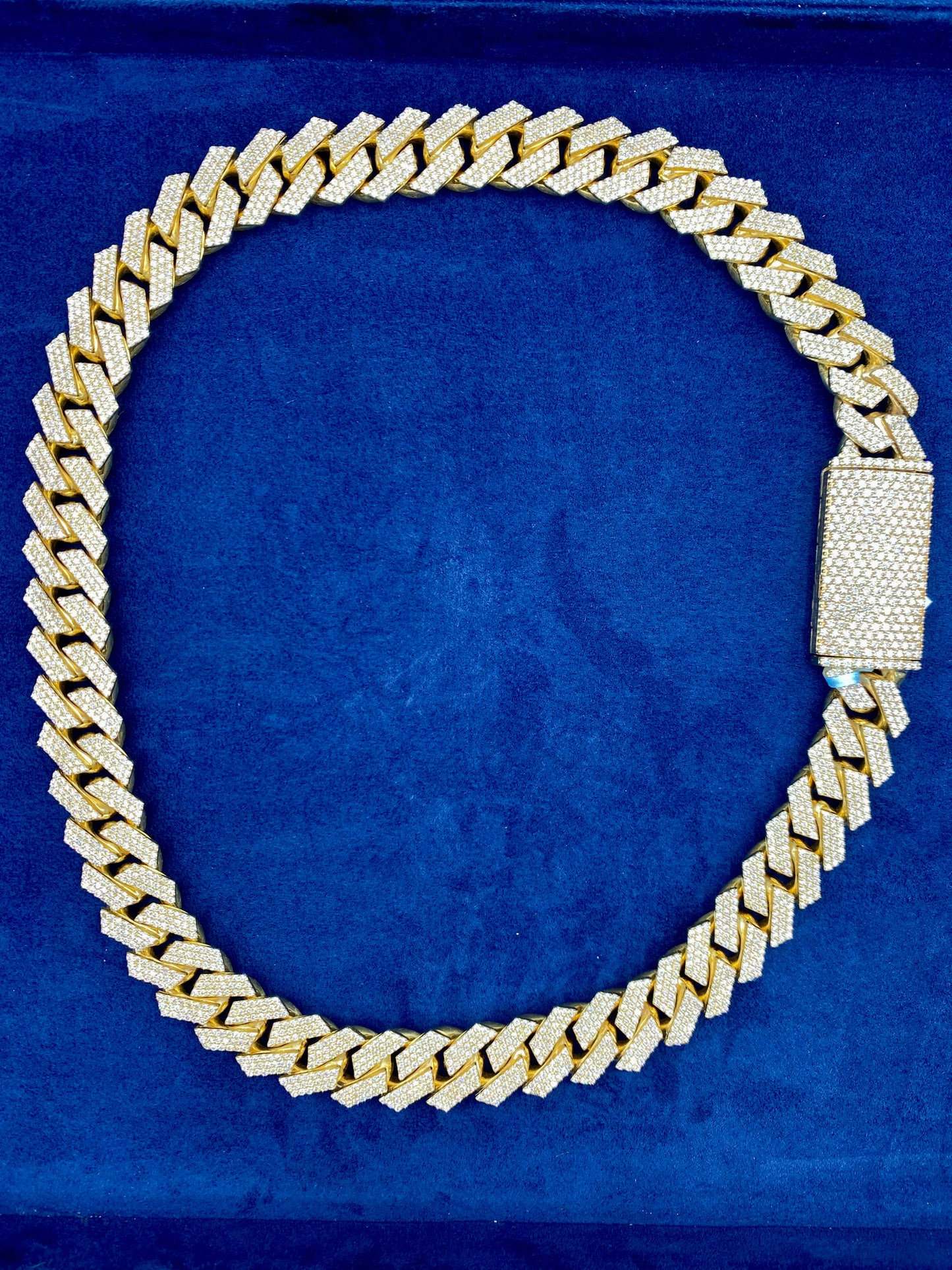 14k Jumbo Diamond Cuban Chain 18.5mm