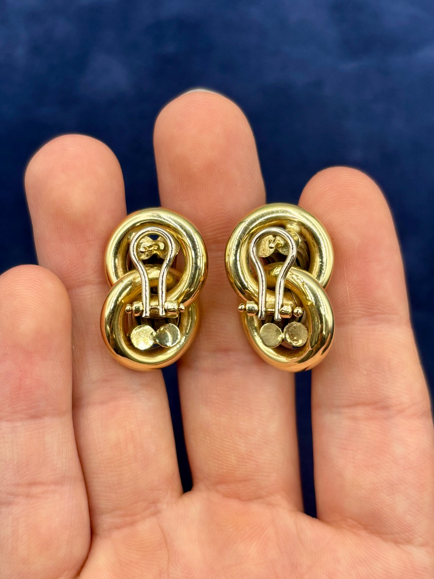 Vintage14k Gold Estate Knot Earrings