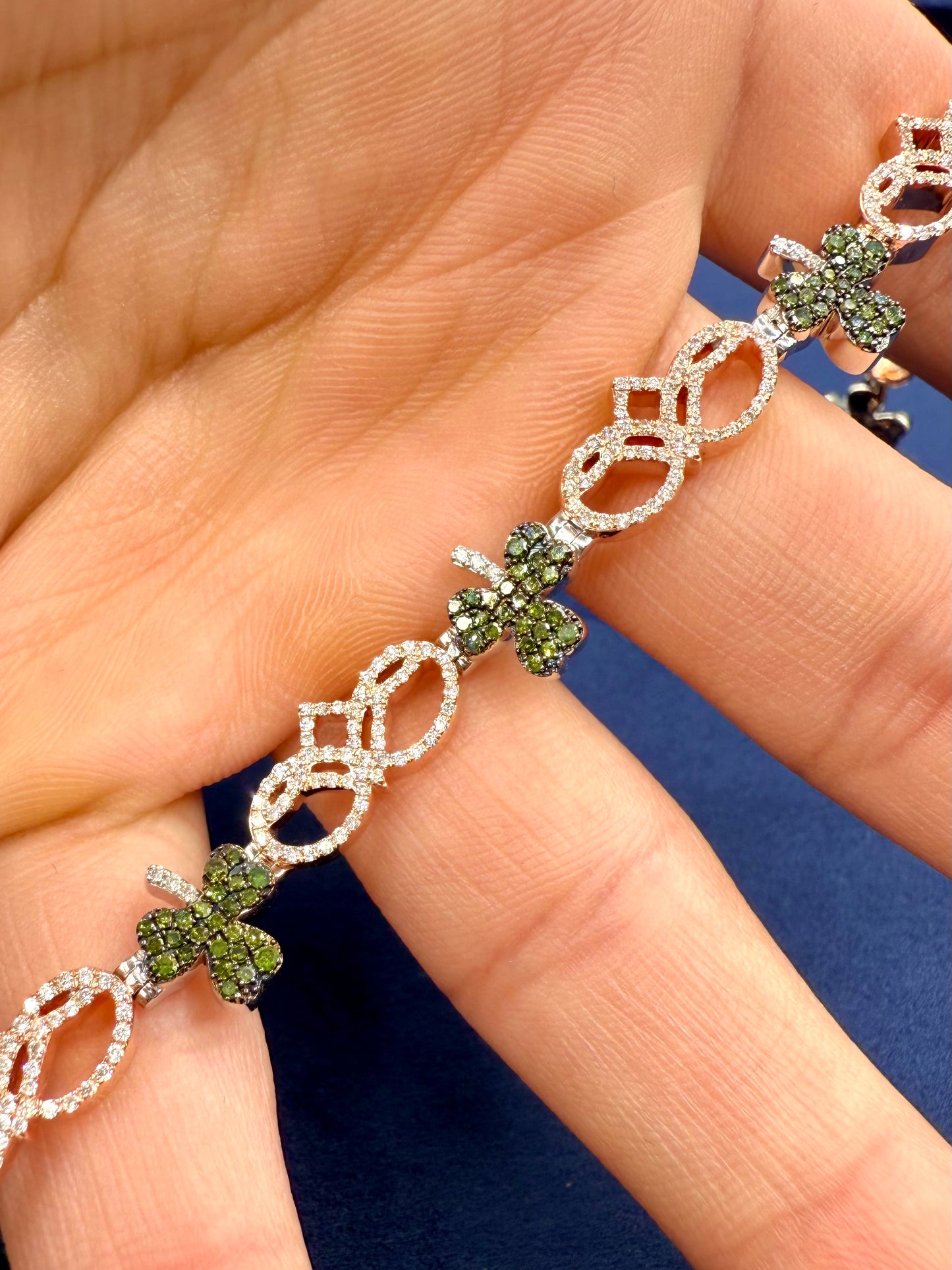 14k Lucky Clover Bracelet