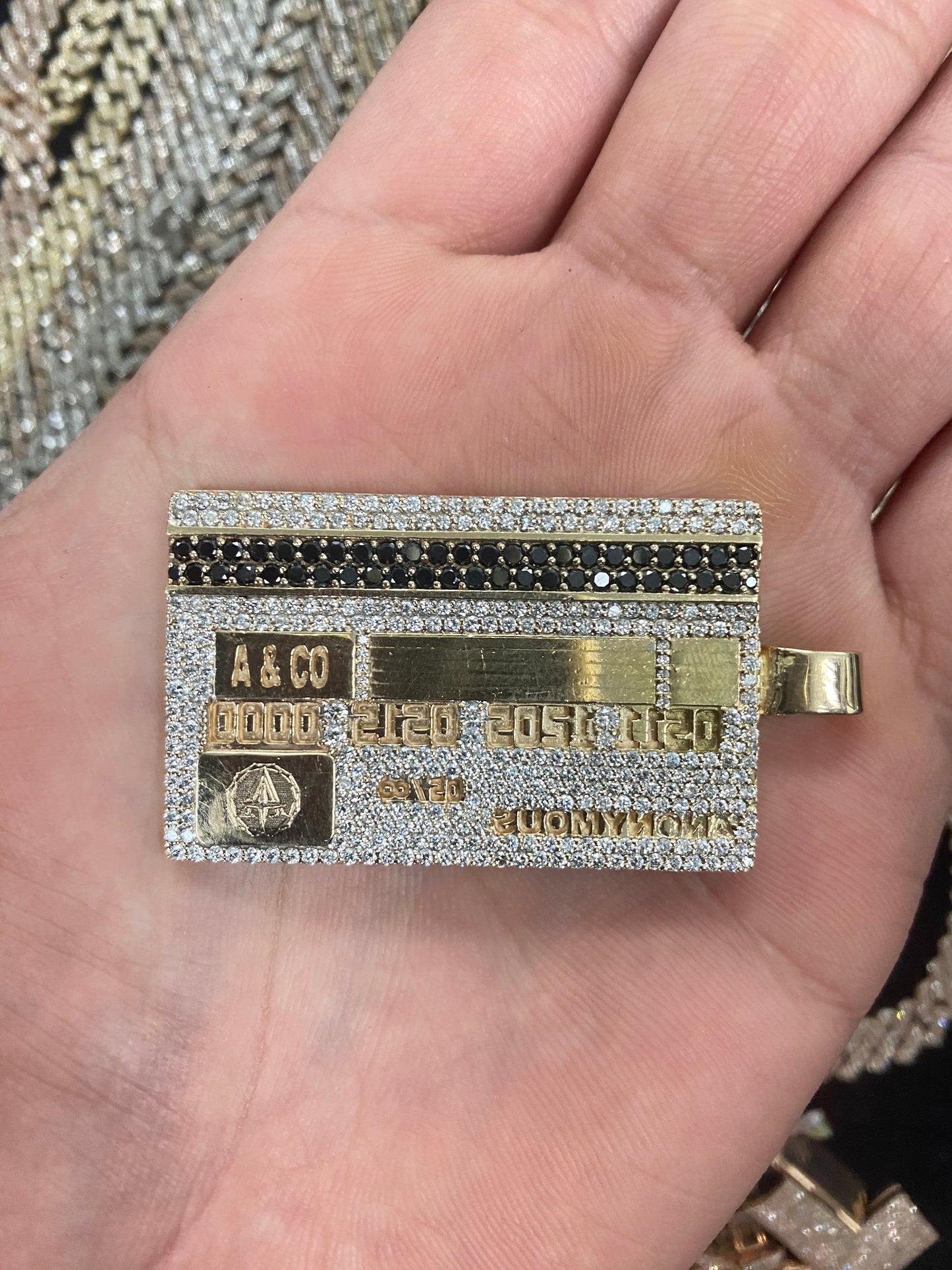 14k World Bank Credit Card Pendant