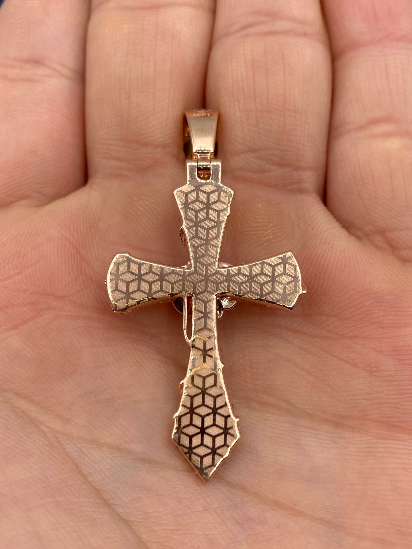 10K La Rosa Cross Pendant