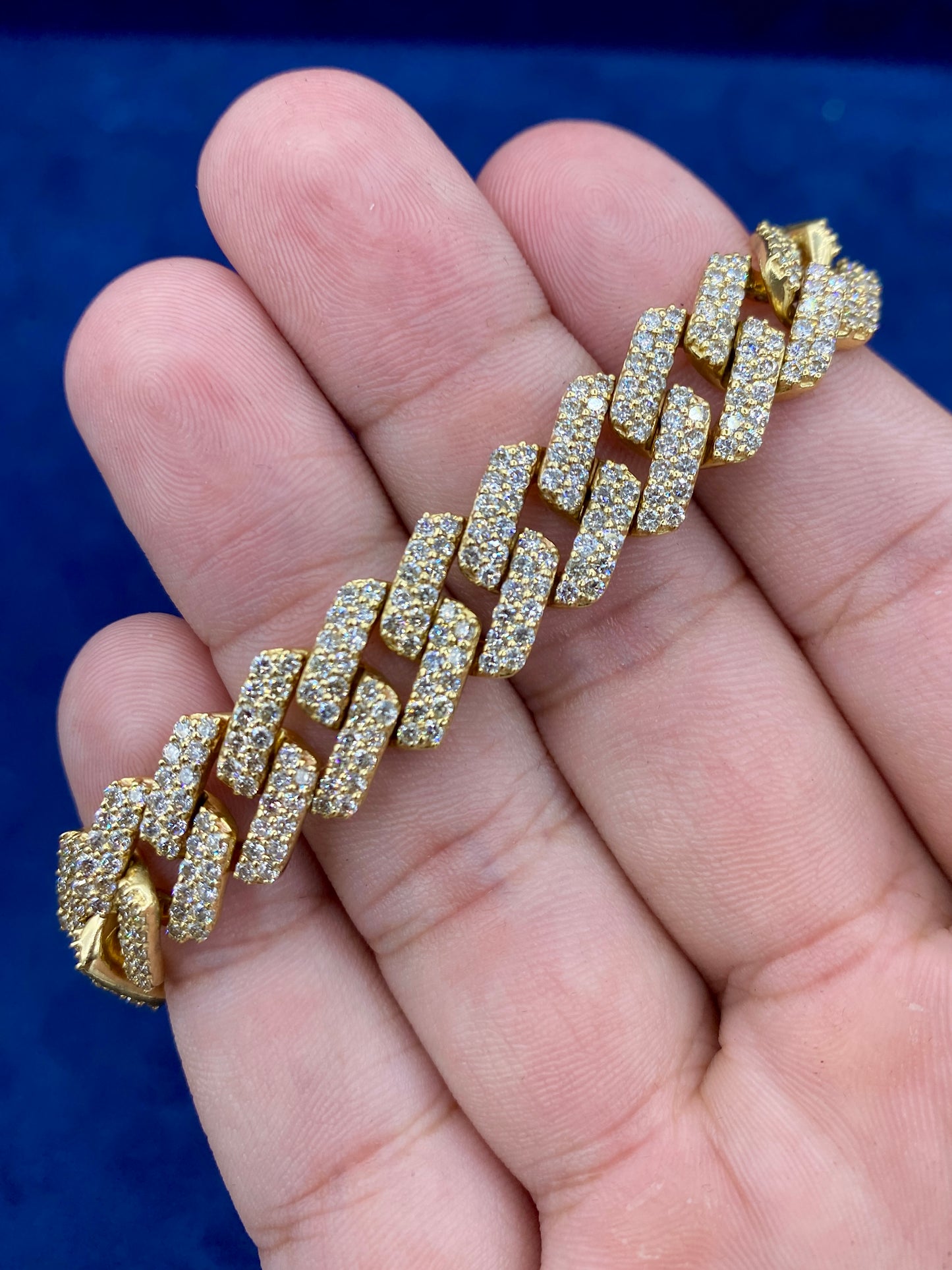 10K Gold and & Diamonds Cuban Link 12.5mm