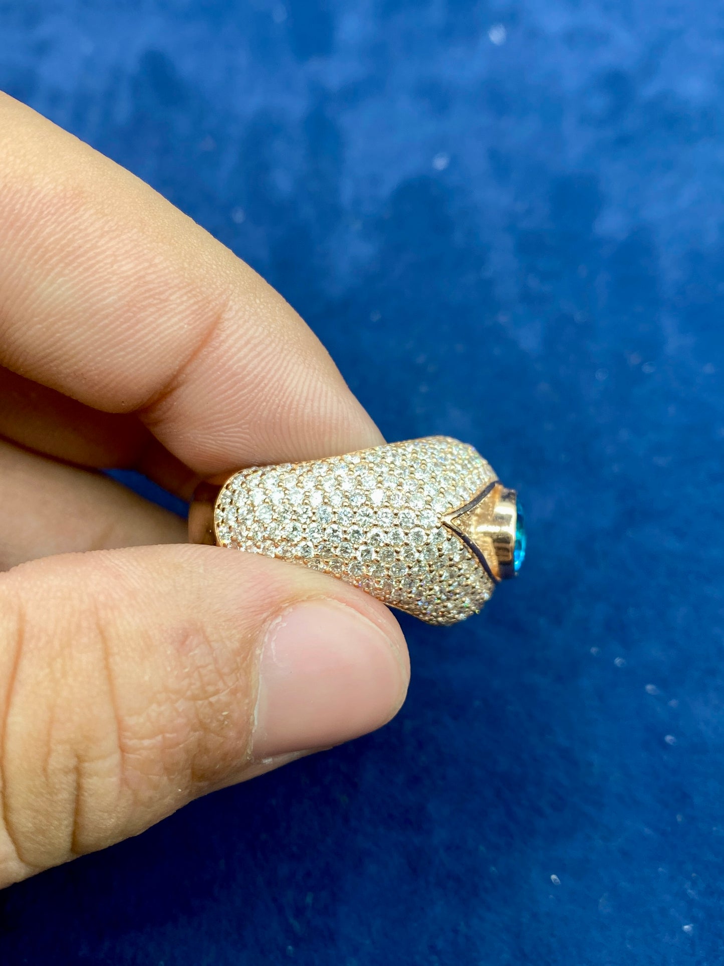 10k Lab Evil Eye Ring
