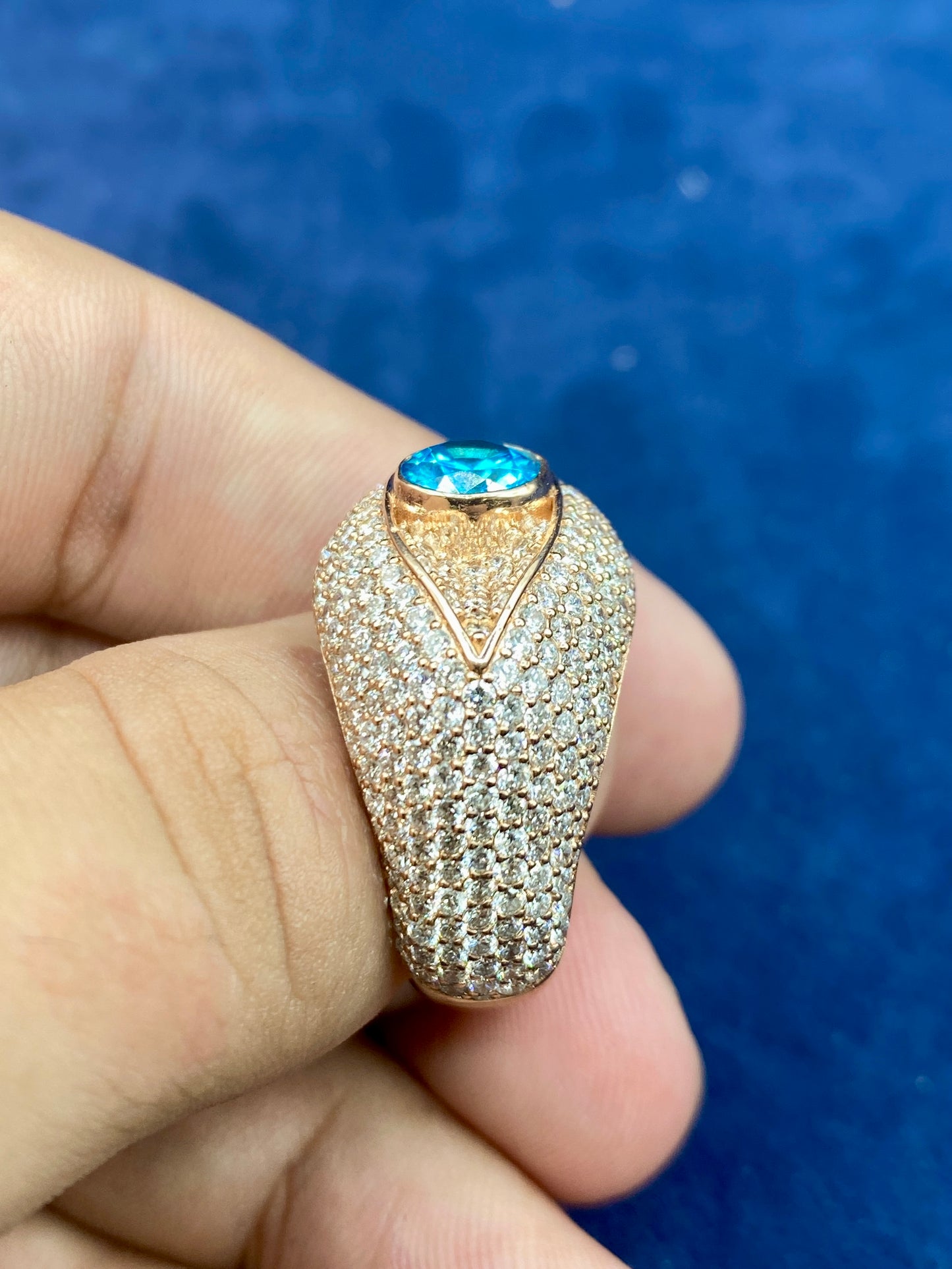 10k Lab Evil Eye Ring