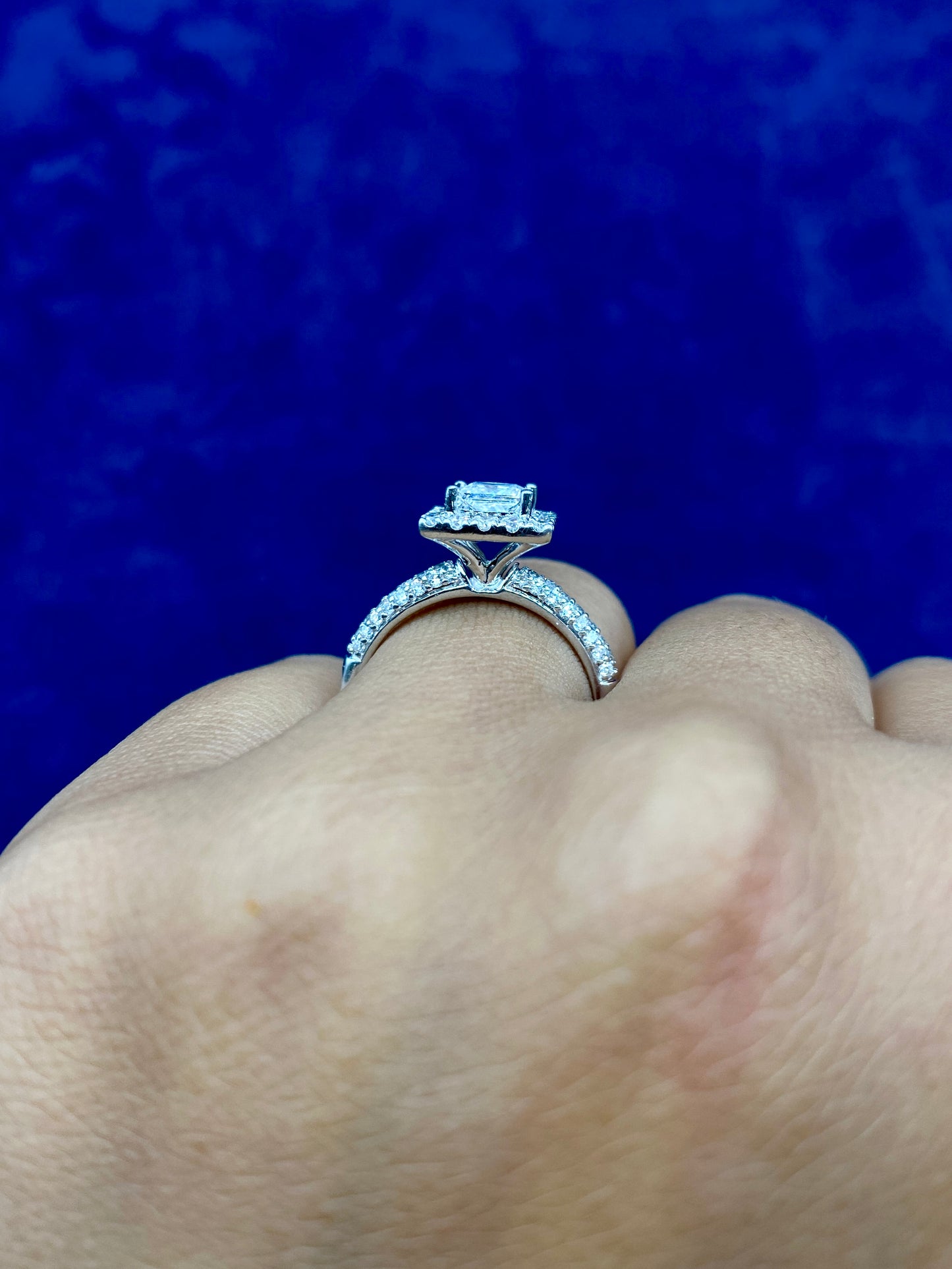 14k Square Shaped Lab Diamonds