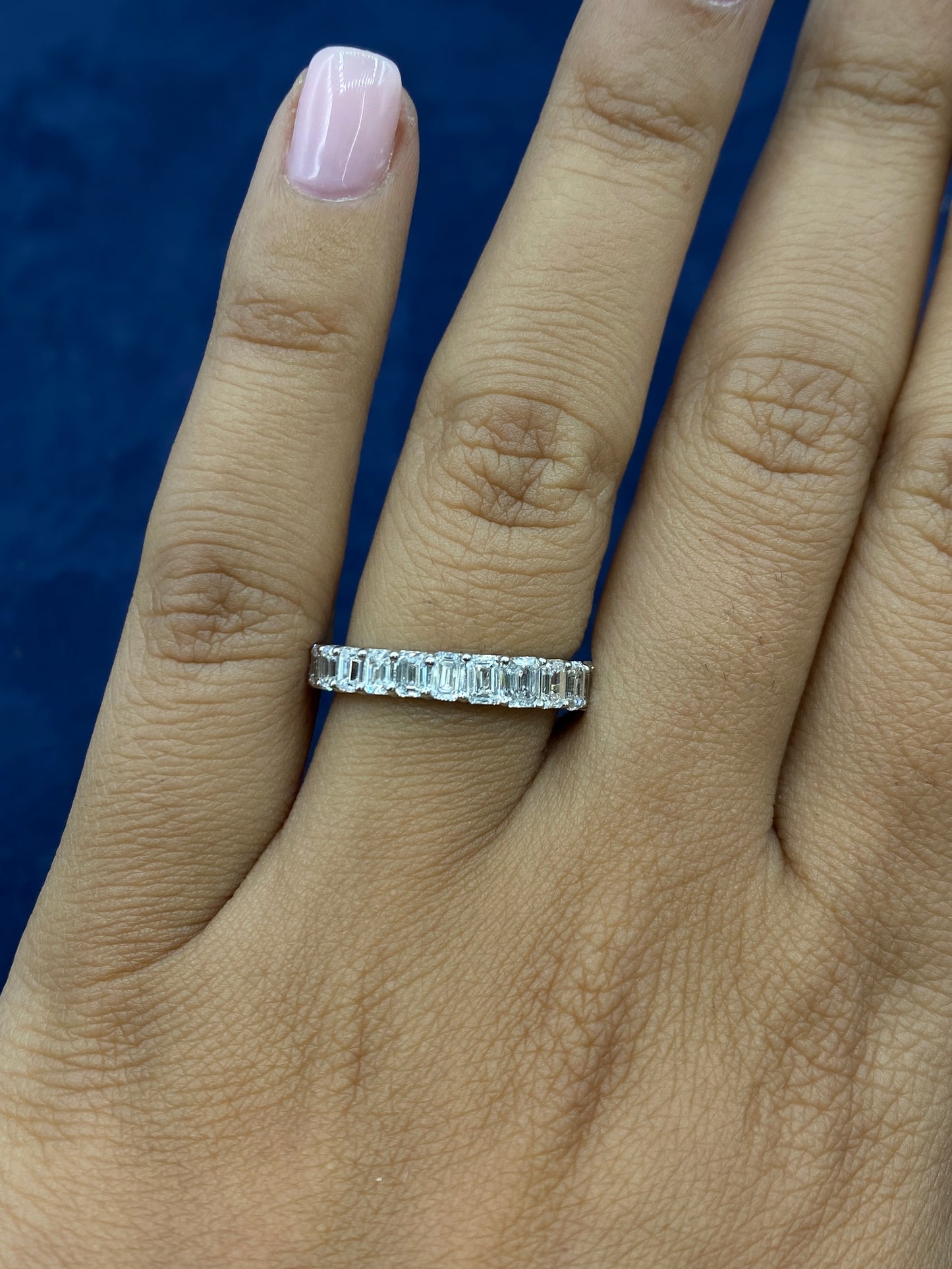 14k Baguette Lab Diamond Engagement Ring