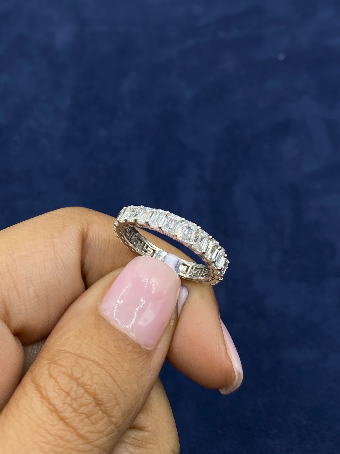 14k Baguette Lab Diamond Engagement Ring