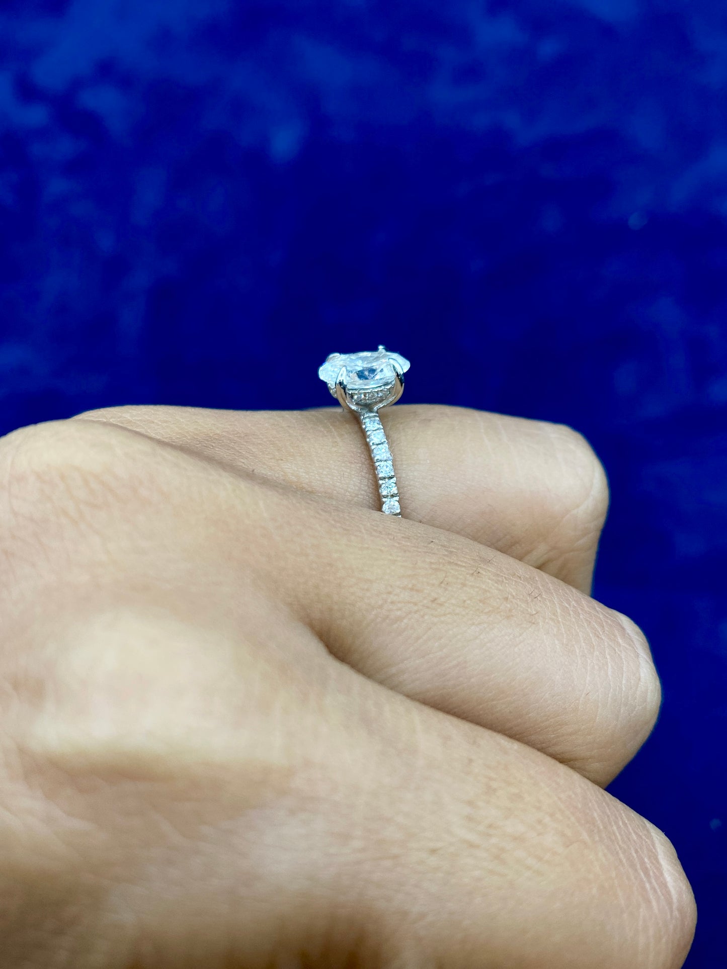 14k Oval Shape Lab Diamonds