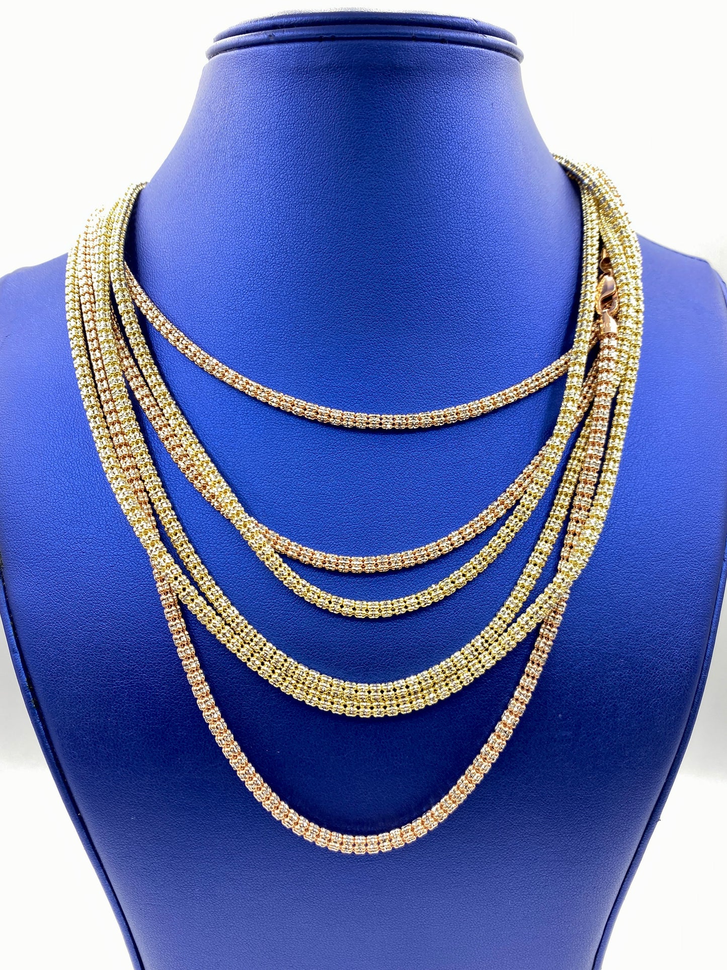 14k Gold 4MM Ice Chains