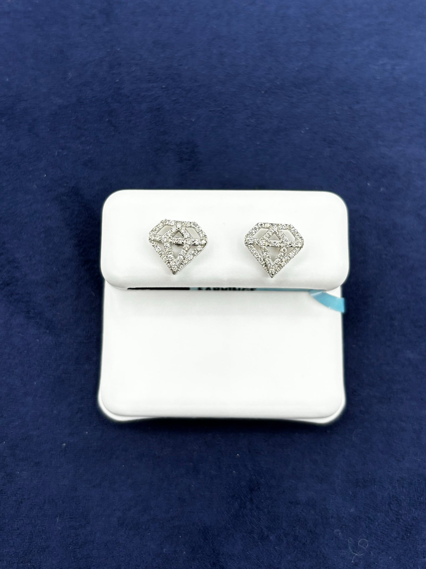 14k Diamond Shape Earrings