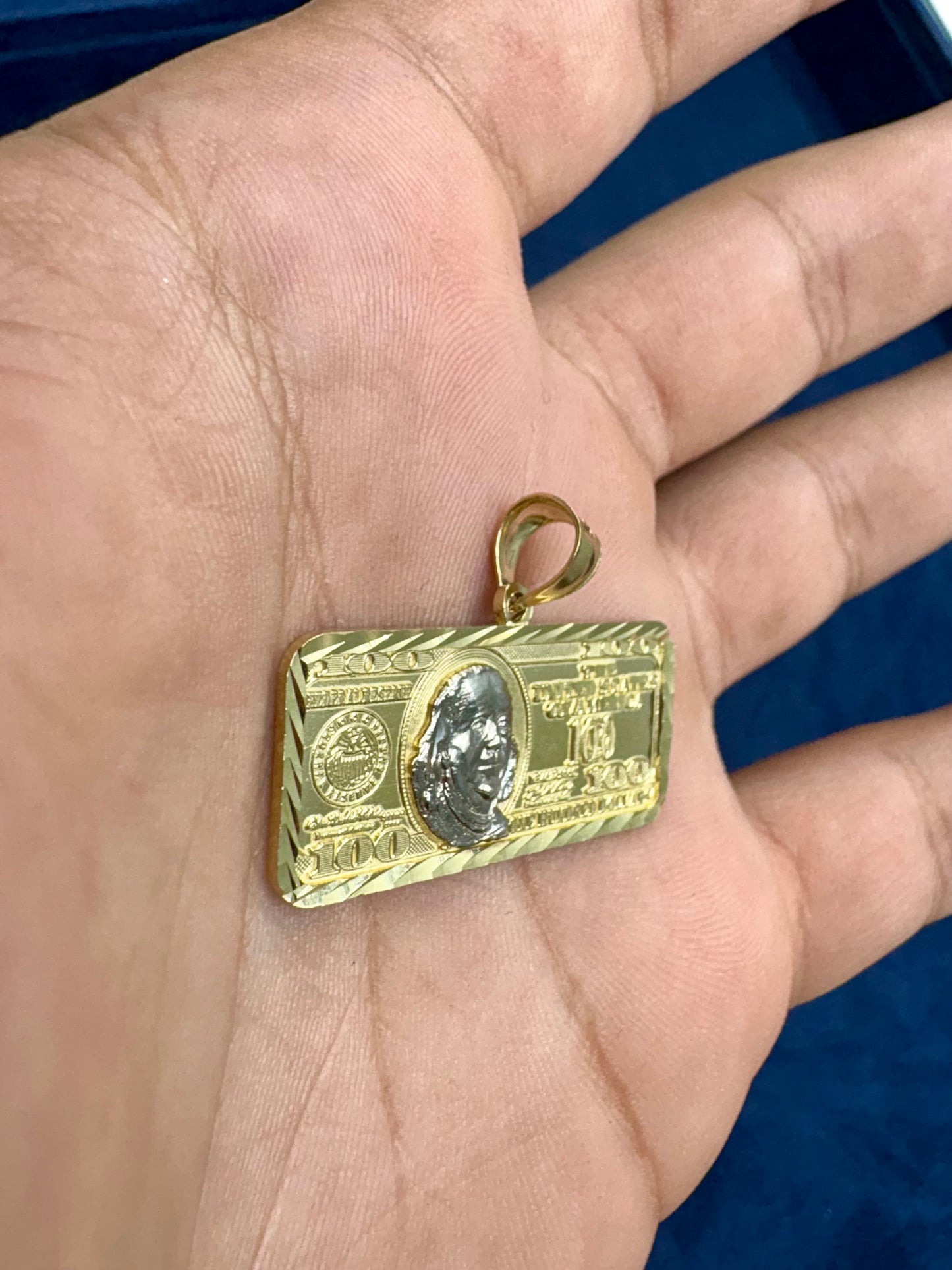 10K Gold $100 Pendant