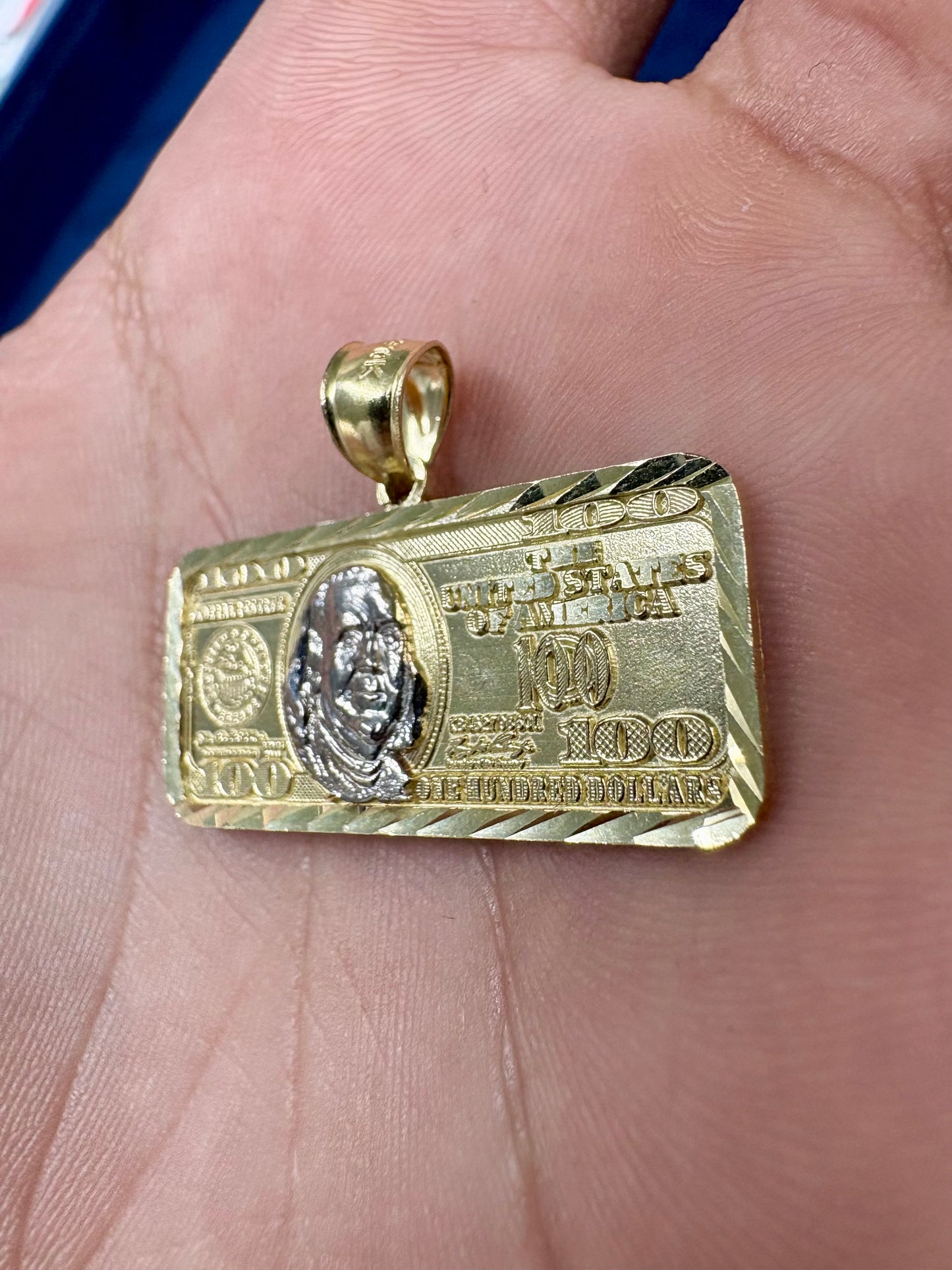 10K Gold $100 Pendant
