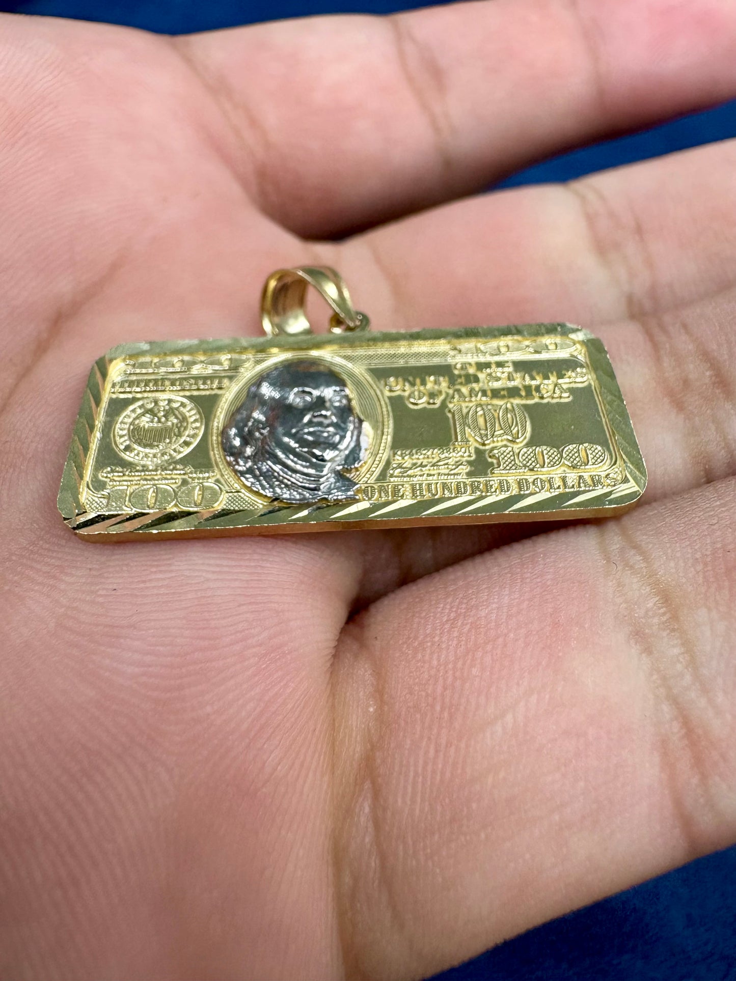 10K Gold $100 Pendant