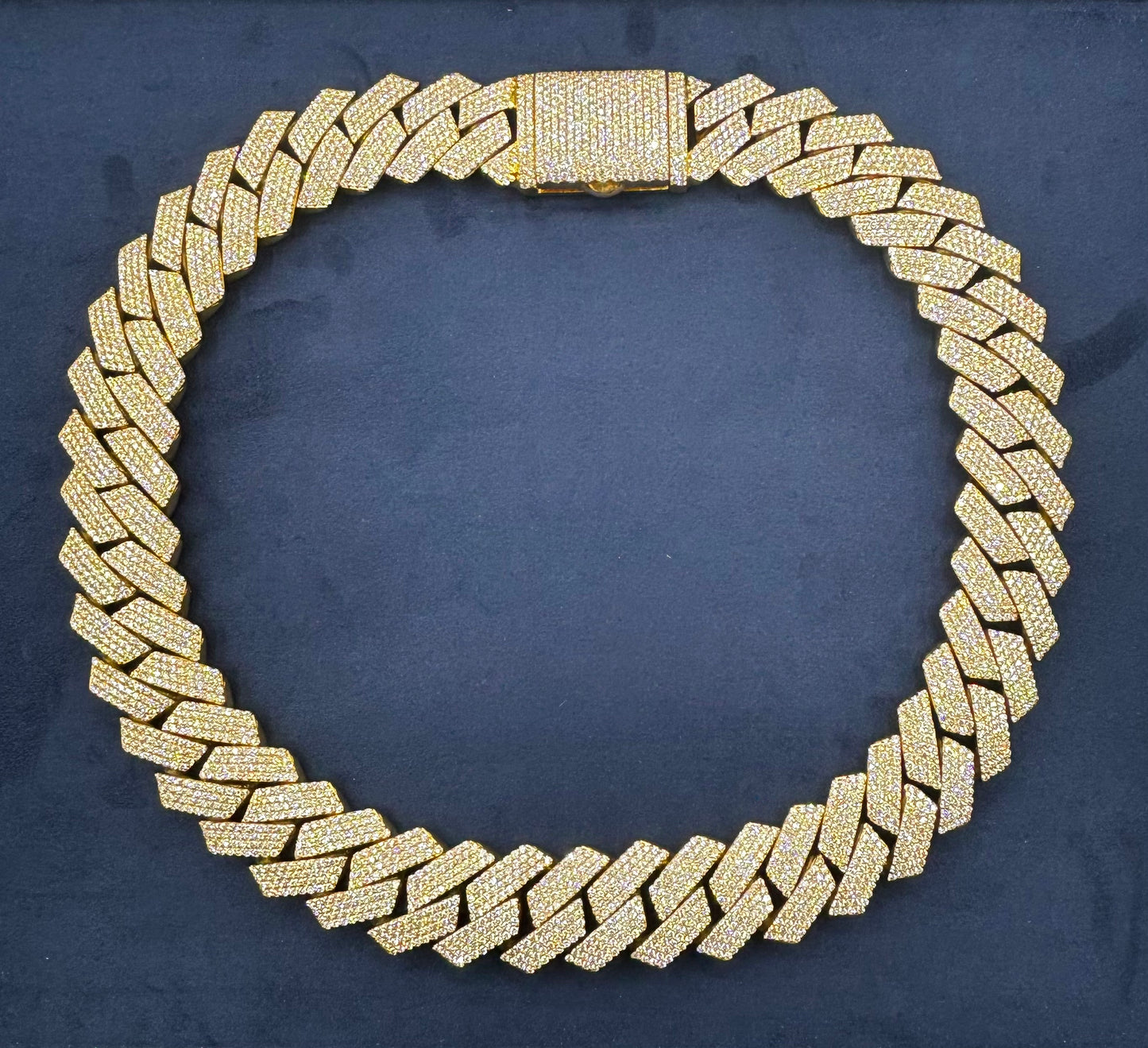 14k Gold Jumbo 28.2M 26I Diamond Cuban Chain