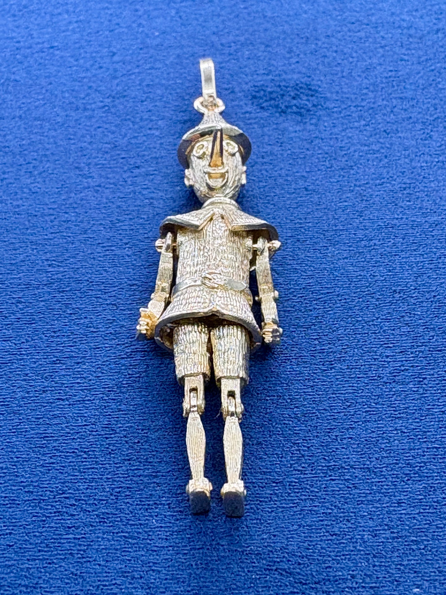 14K Gold Pinocchio Pendant