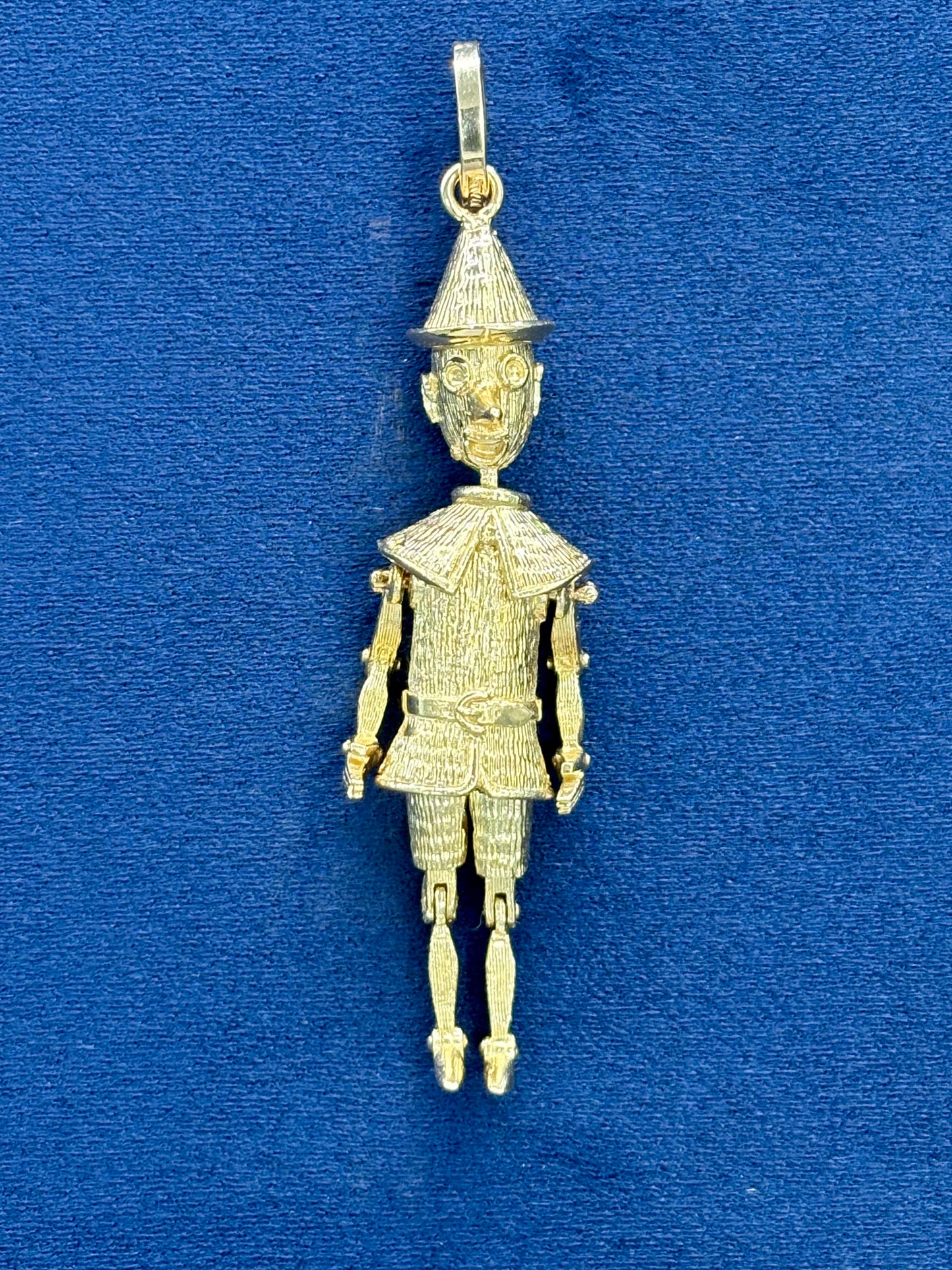 14K Gold Pinocchio Pendant