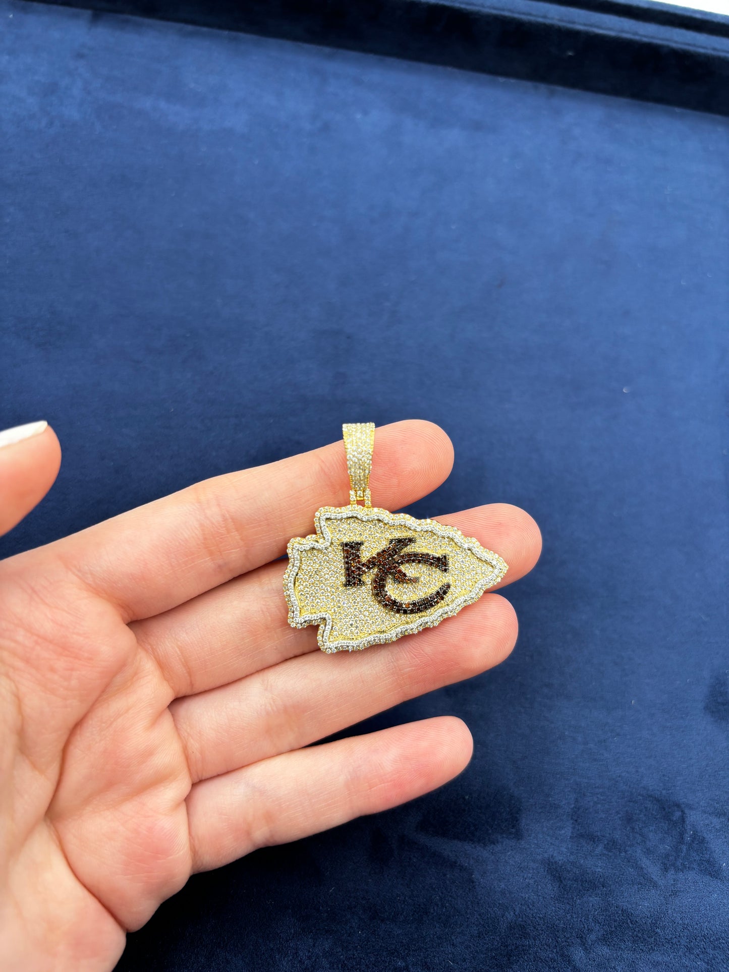 10K Kansas City Chief Custom Pendant
