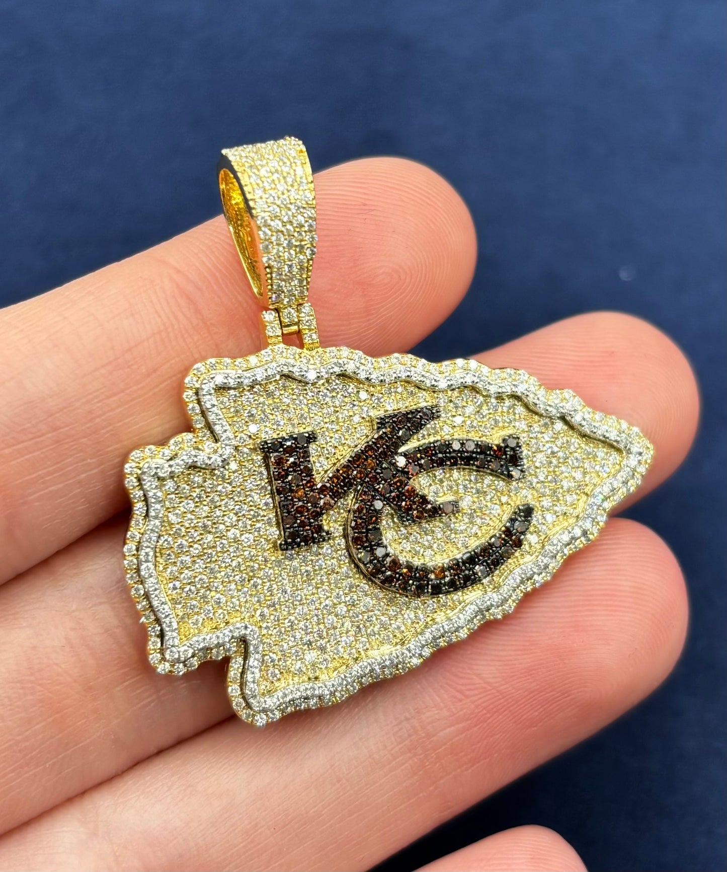 10K Kansas City Chief Custom Pendant