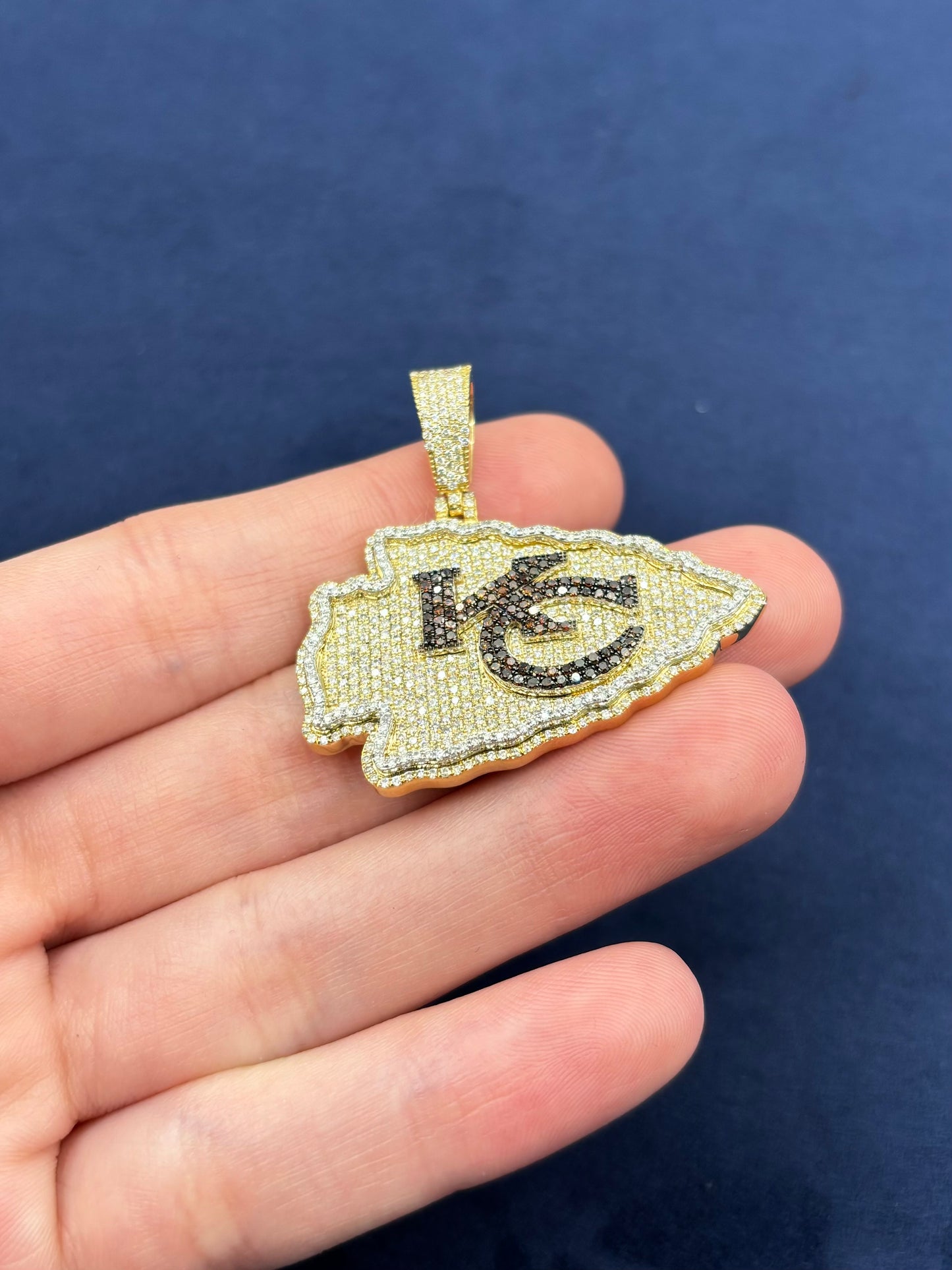 10K Kansas City Chief Custom Pendant