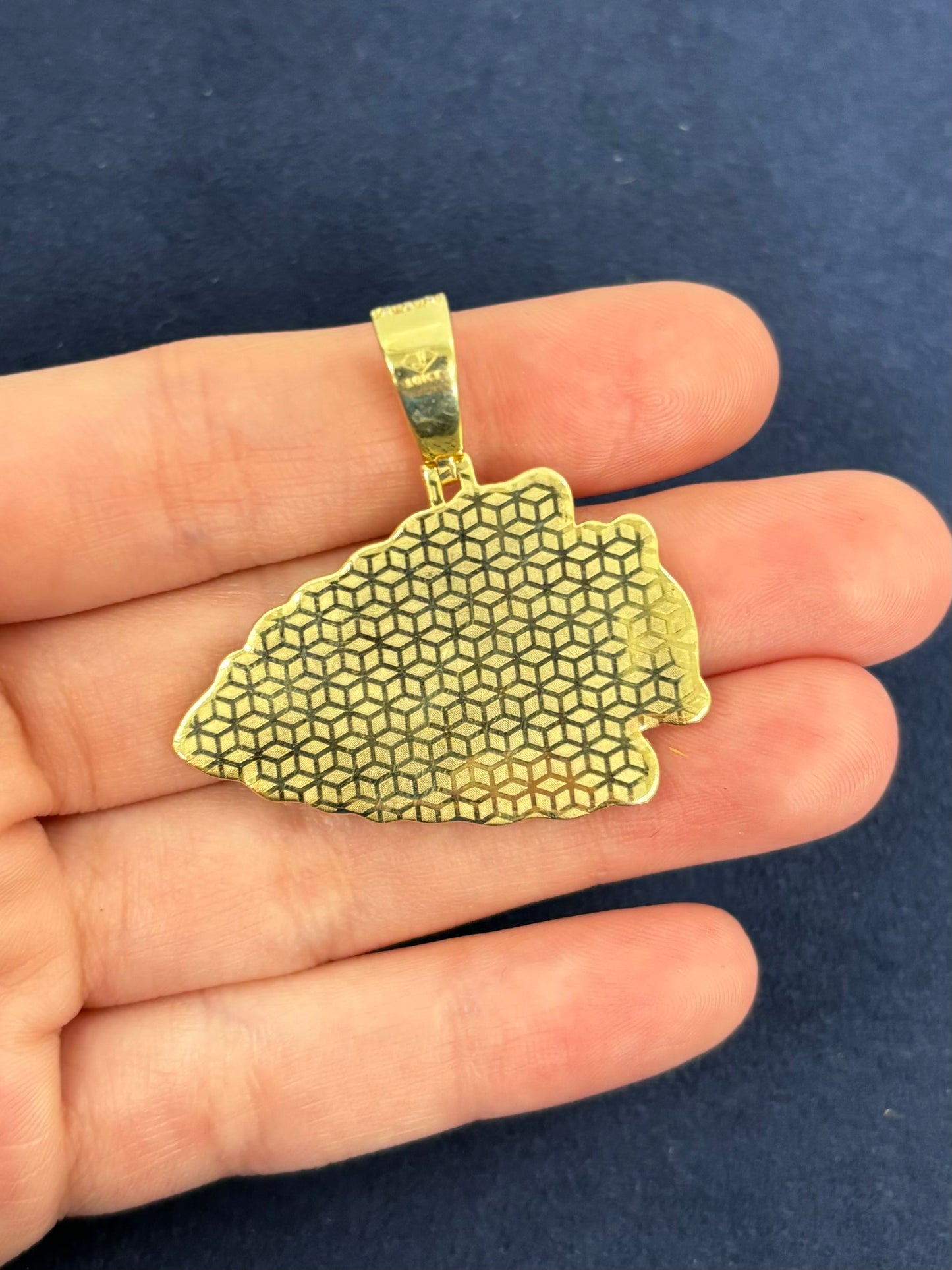 10K Kansas City Chief Custom Pendant