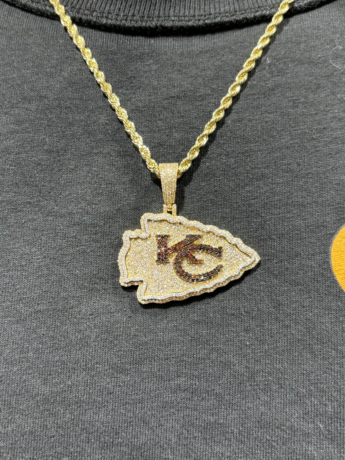 10K Kansas City Chief Custom Pendant