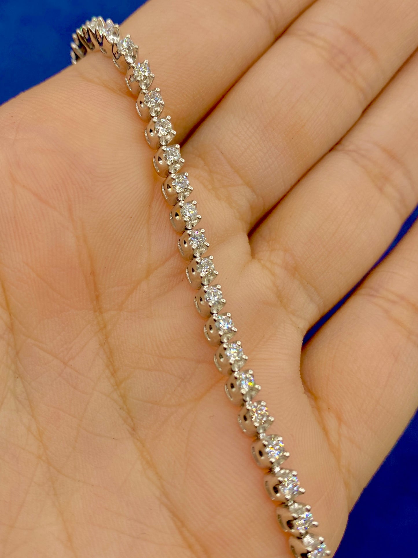 10K Dazzling Diamond Tennis Bracelet